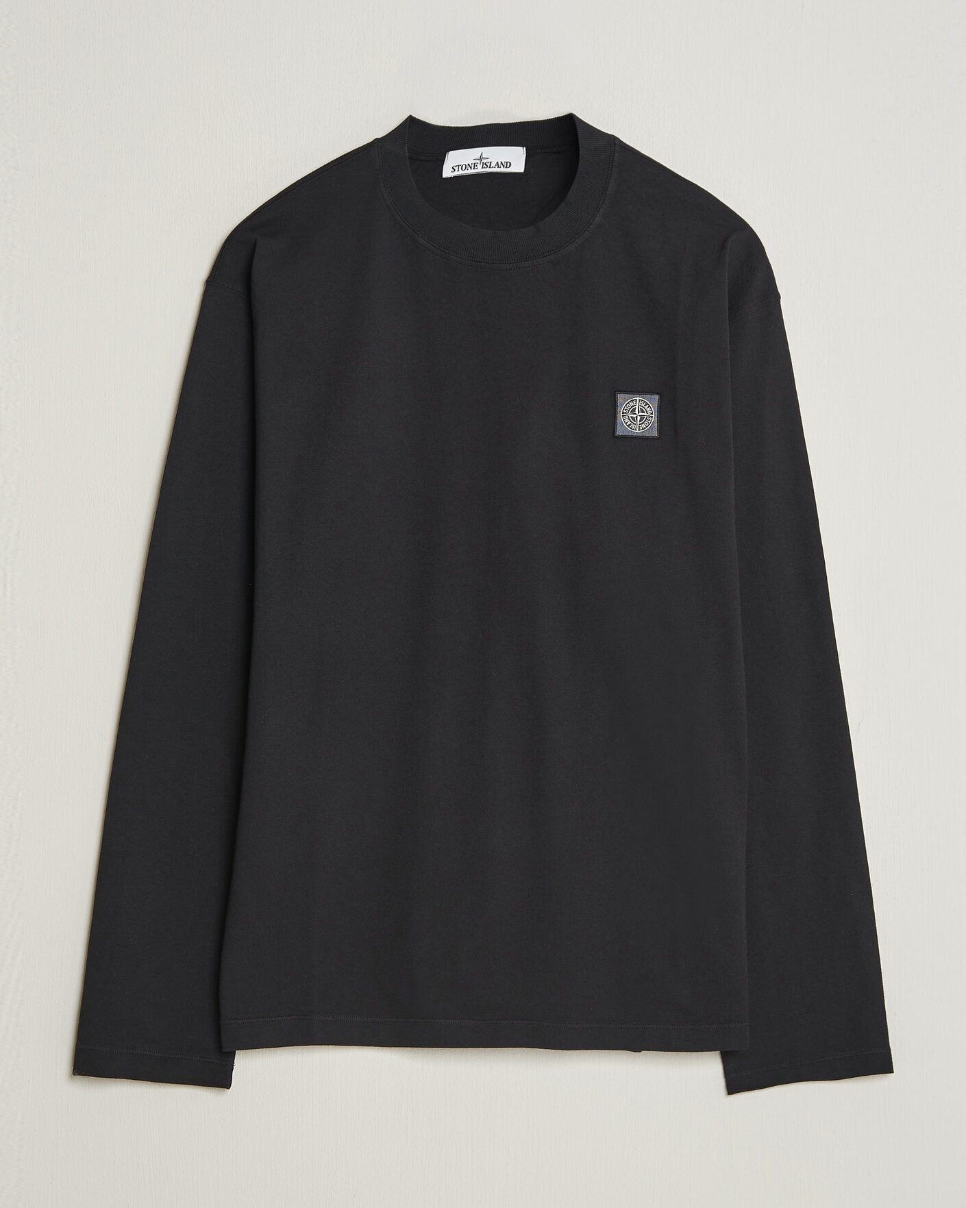 Heren | T-shirts | Stone Island | Organic Cotton Jersey Long Sleeve T-Shirt Black