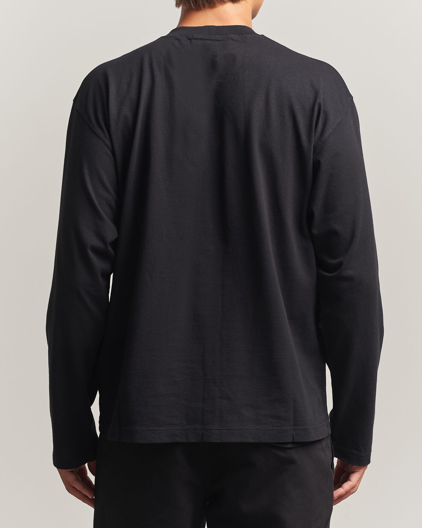 Heren | T-shirts | Stone Island | Organic Cotton Jersey Long Sleeve T-Shirt Black