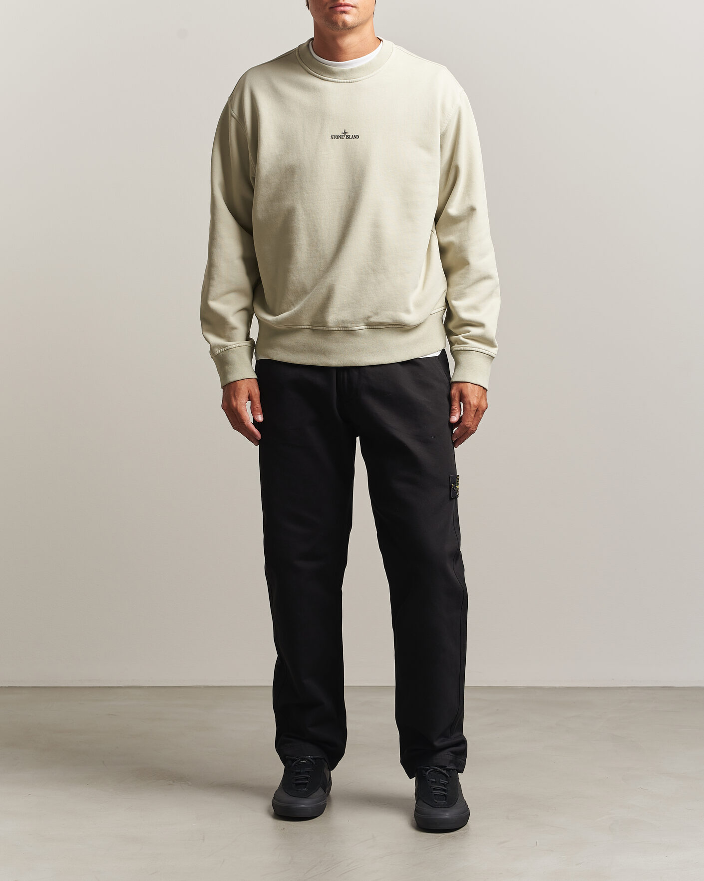 Heren | Broeken | Stone Island | Dense Cotton Twill Pants Black