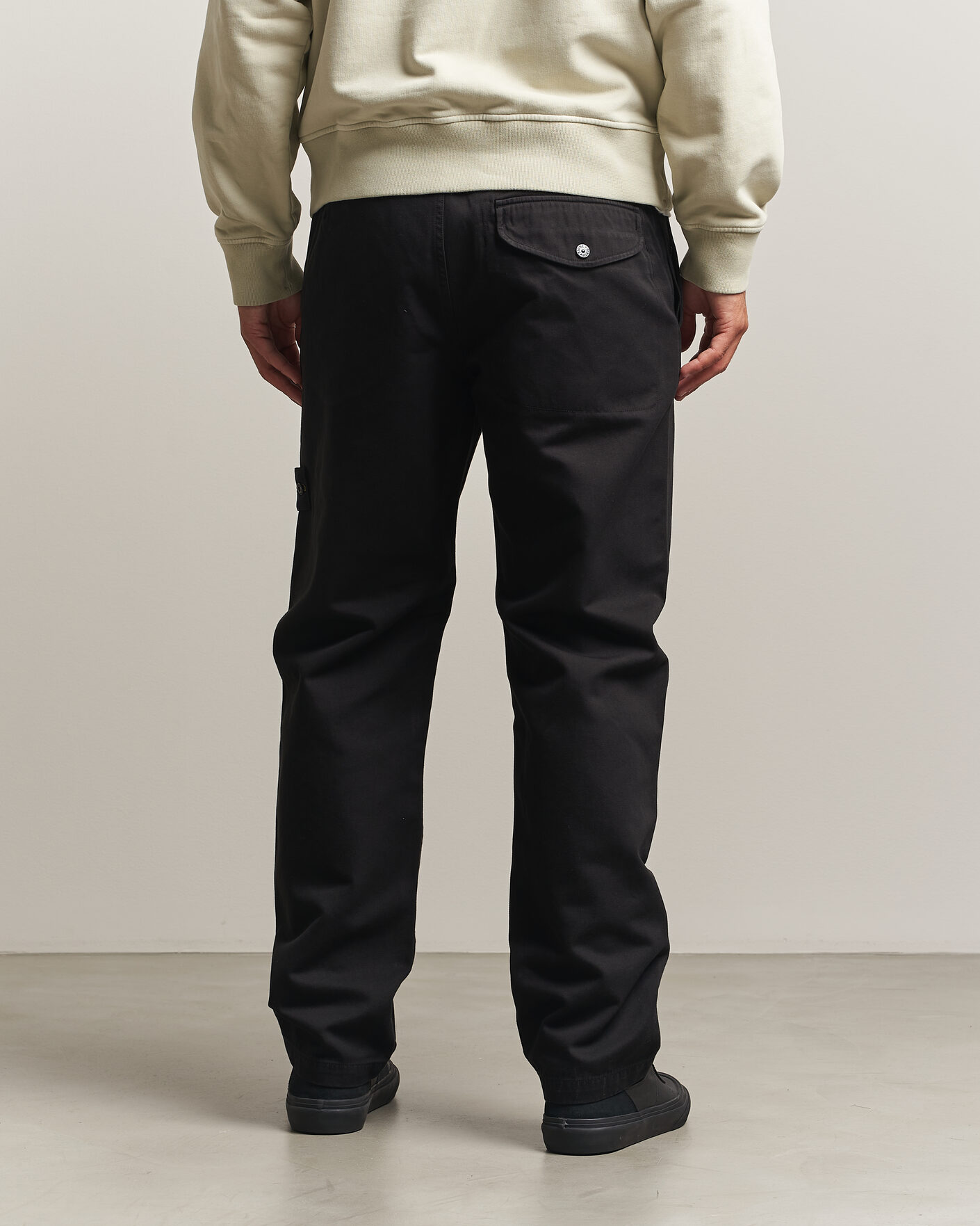 Heren | Broeken | Stone Island | Dense Cotton Twill Pants Black
