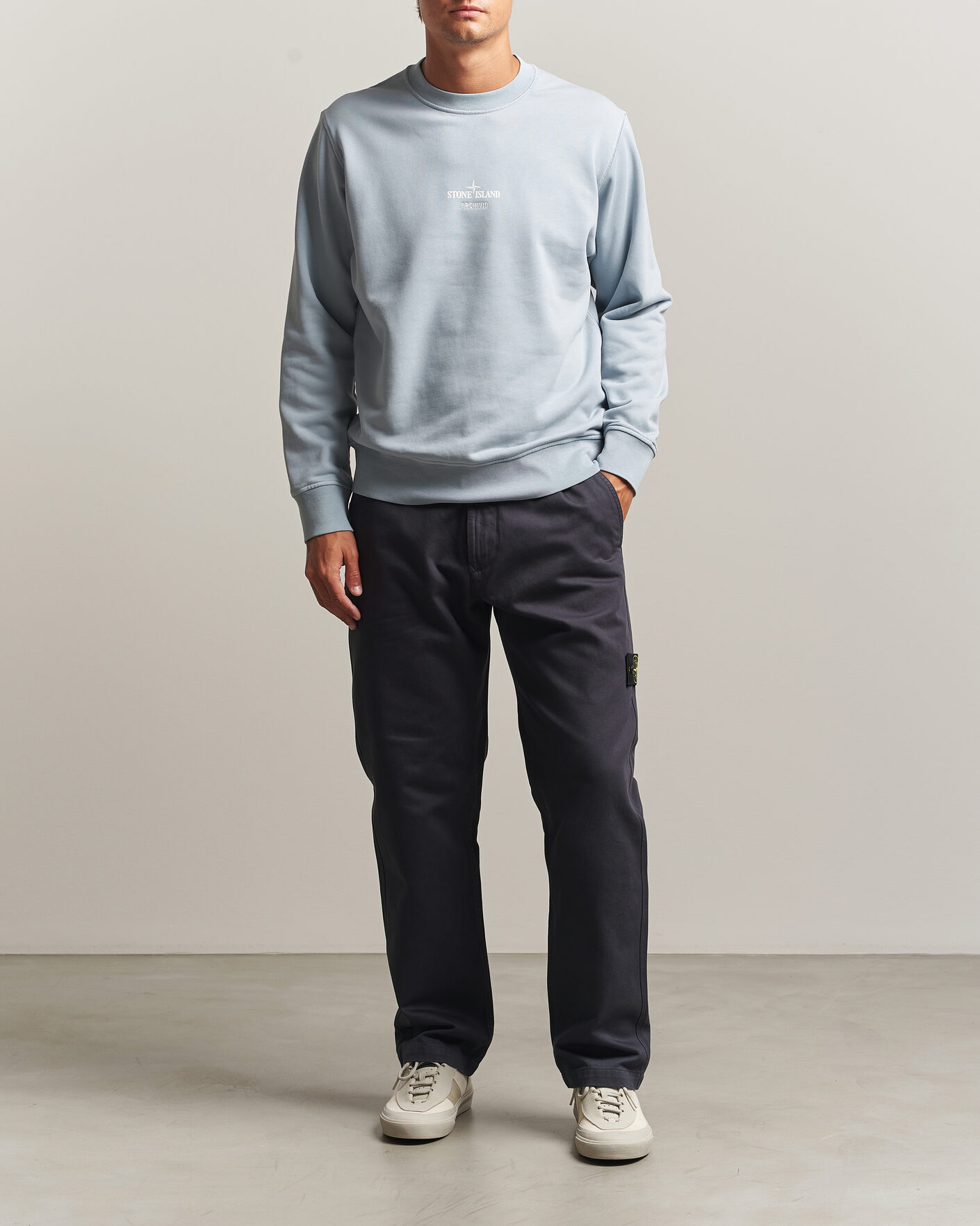 Heren | Broeken | Stone Island | Dense Cotton Twill Pants Blue Navy
