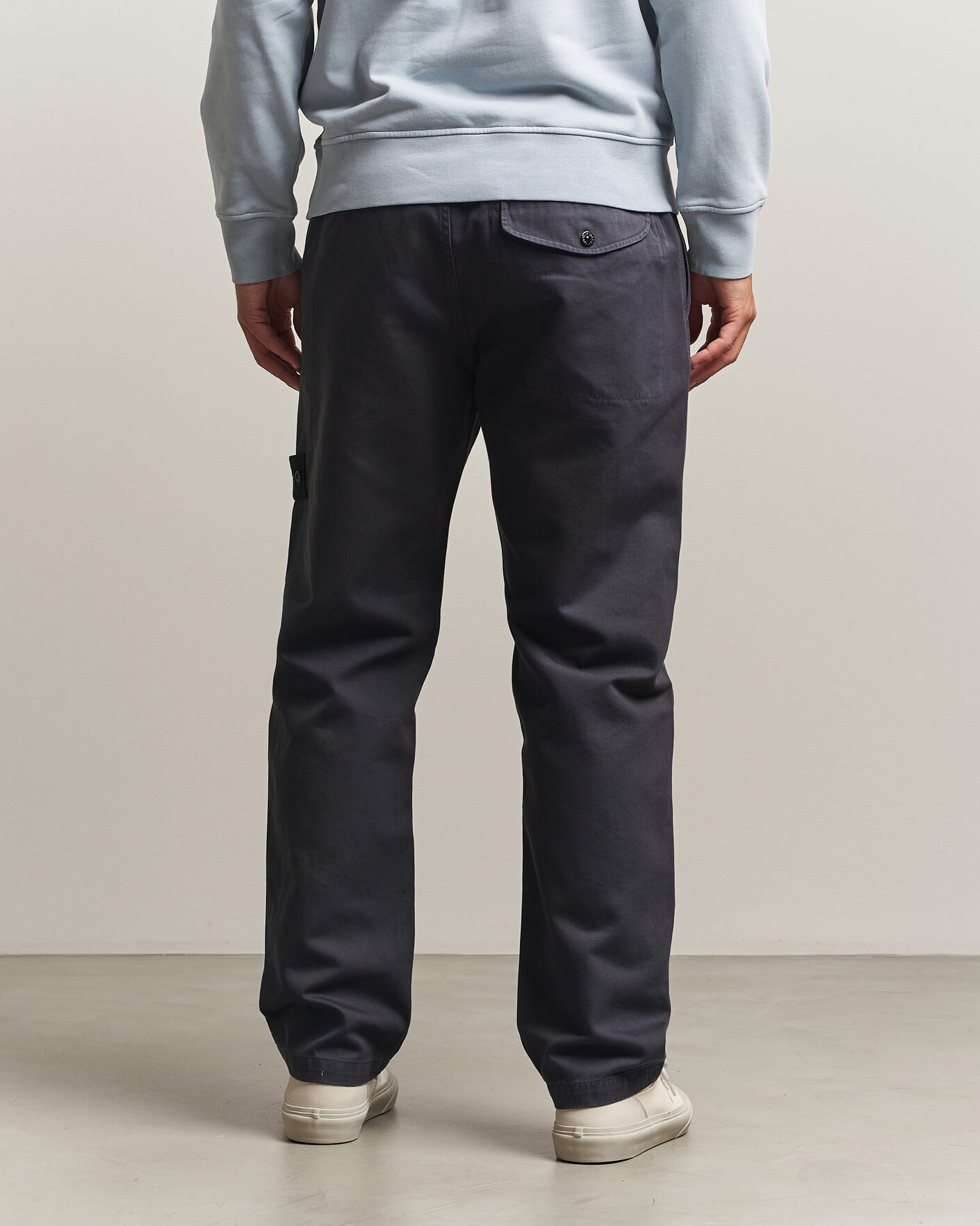 Heren | Broeken | Stone Island | Dense Cotton Twill Pants Blue Navy