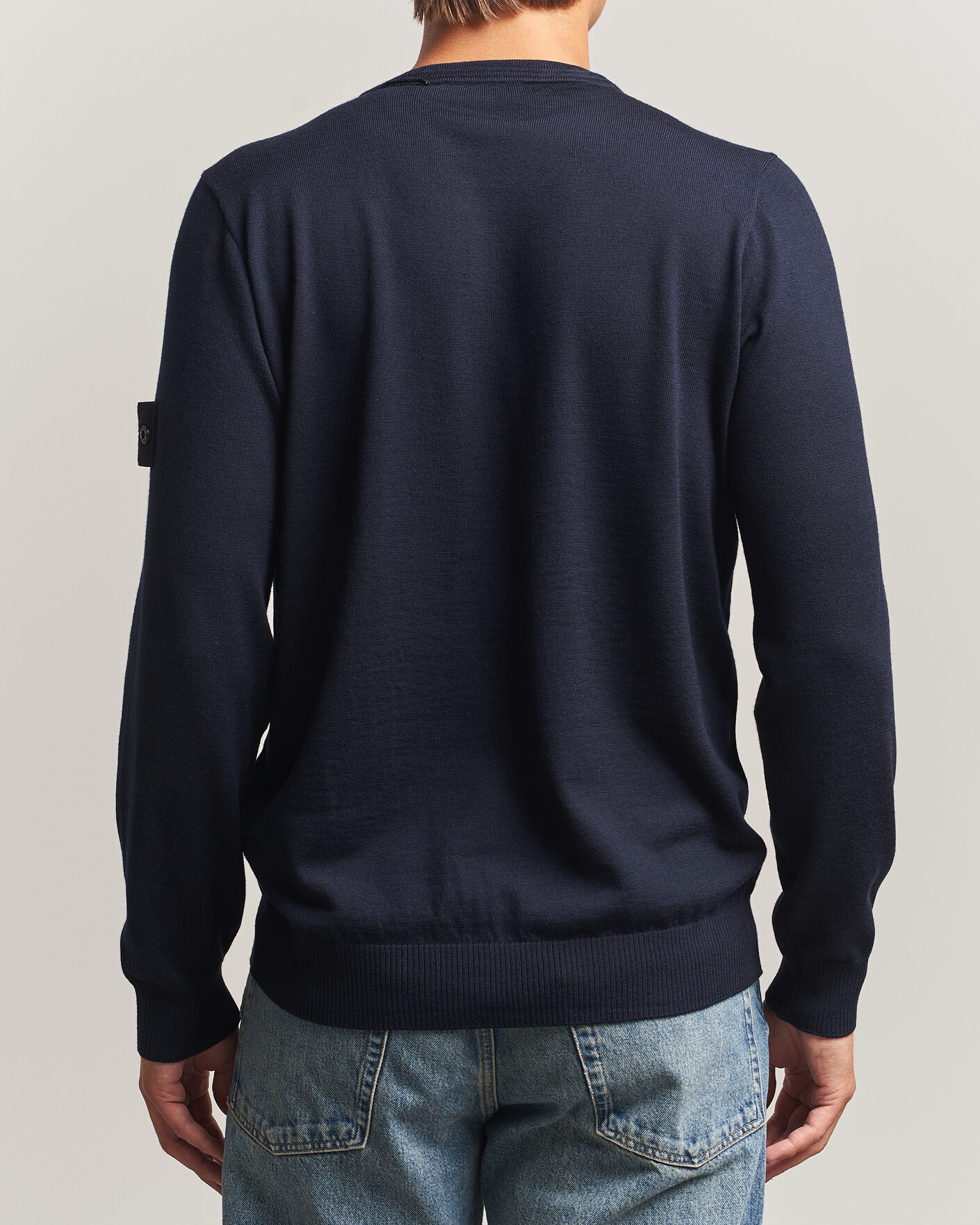 Heren | Truien | Stone Island | Light Pure Wool Crew Neck Navy Blue