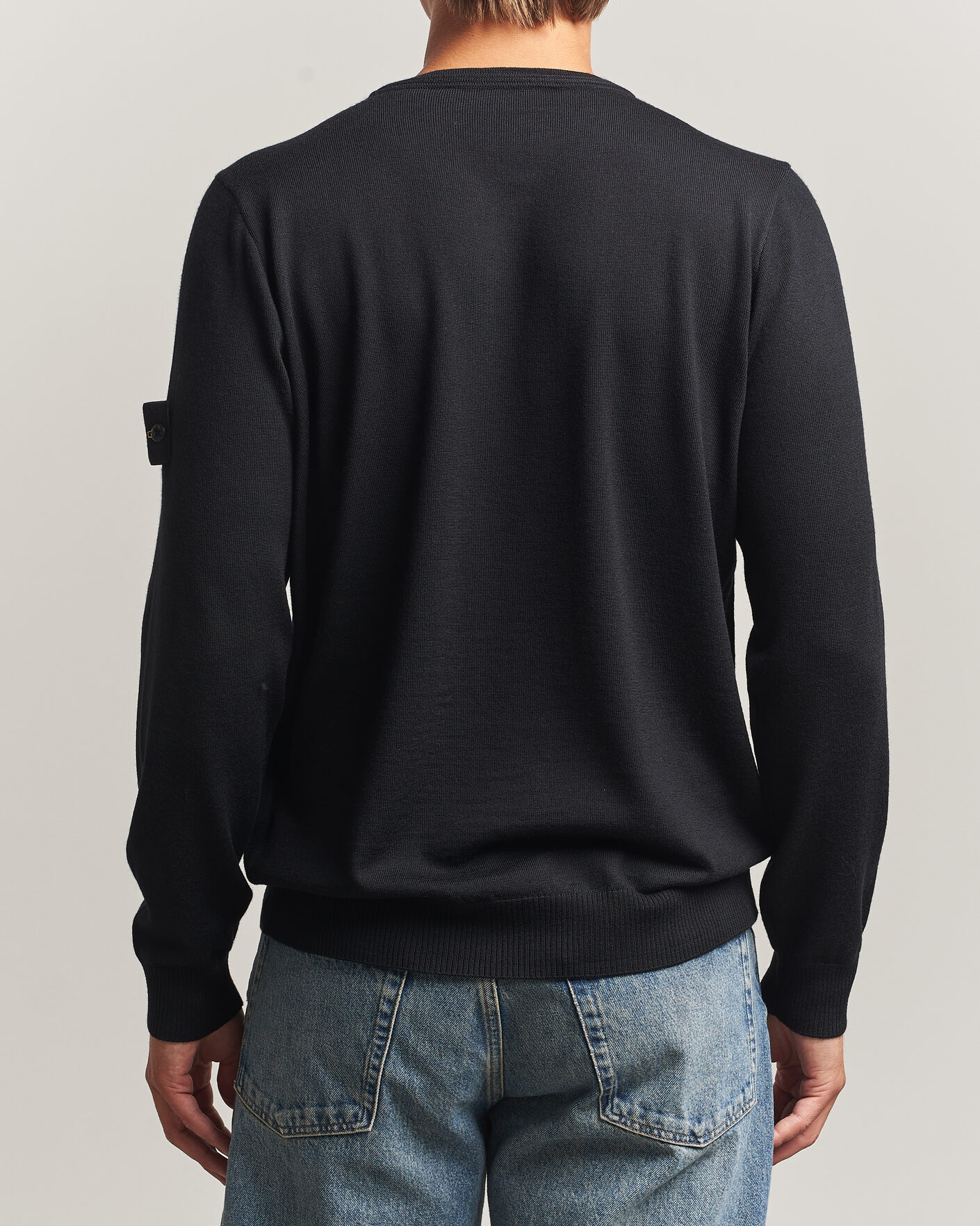 Heren | Truien | Stone Island | Light Pure Wool Crew Neck Black