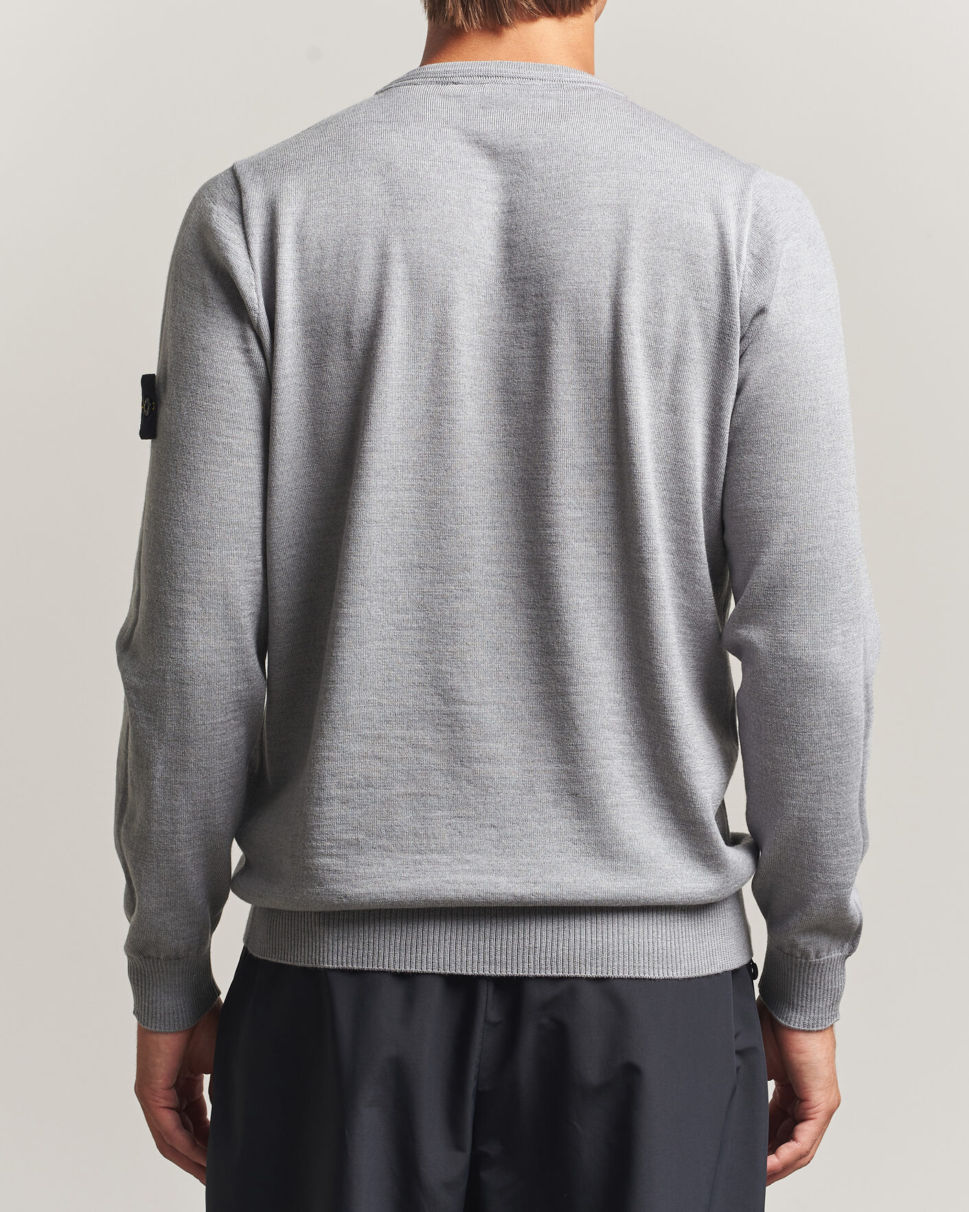 Heren | Truien | Stone Island | Light Pure Wool Crew Neck Ash Grey Melange