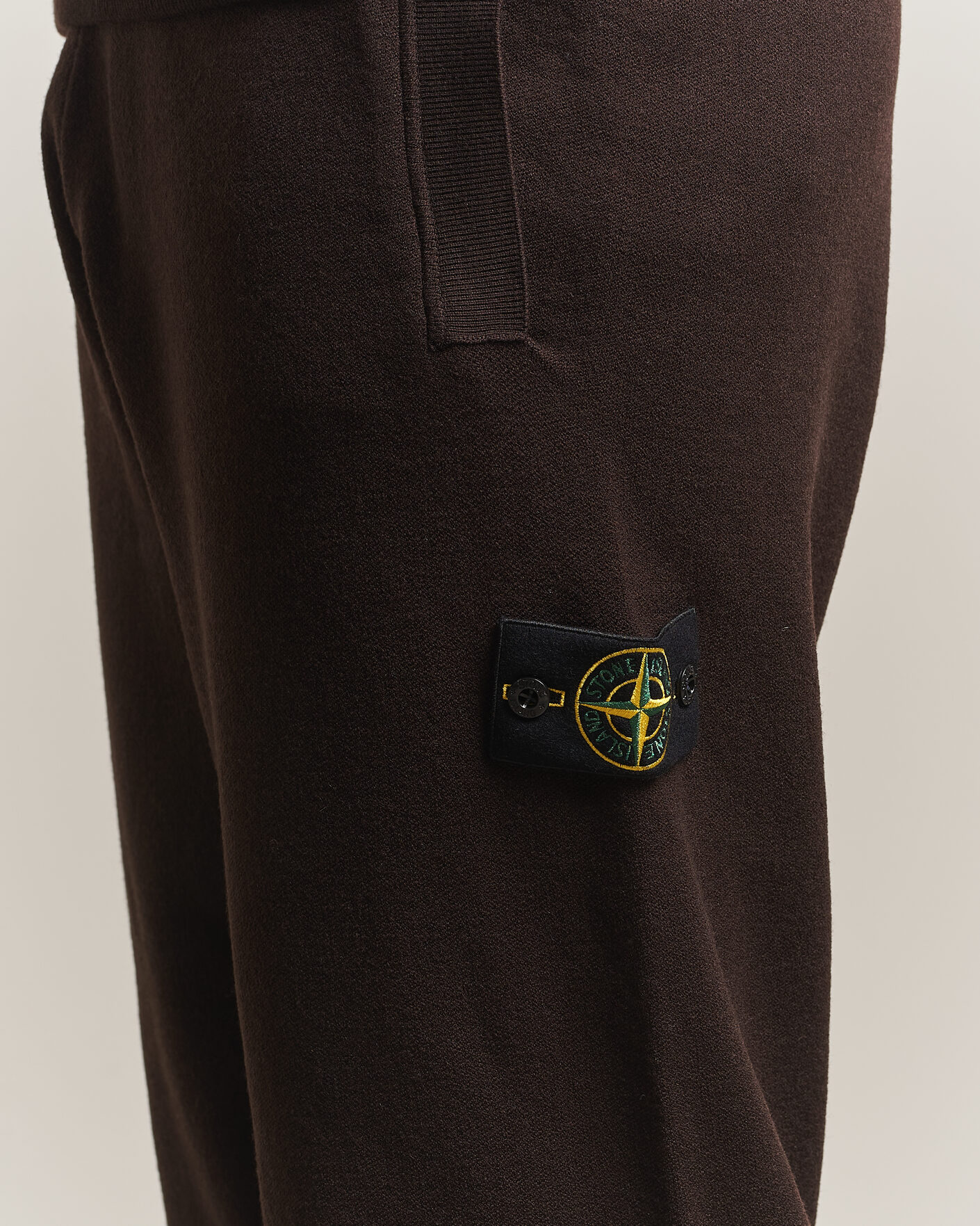 Heren | Broeken | Stone Island | Plush Stitch Stretch Wool Pants Coal Grey