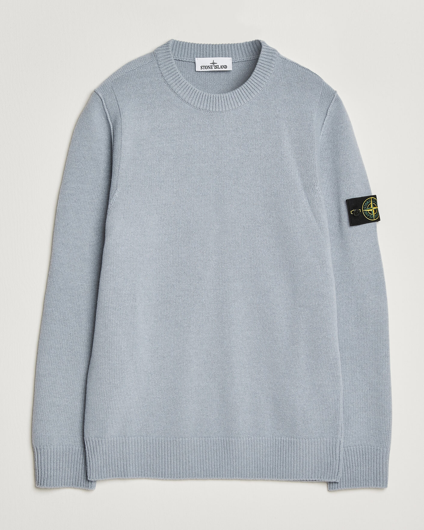 Heren | Truien | Stone Island | Knitted Lambswool Crew Neck Ash Grey