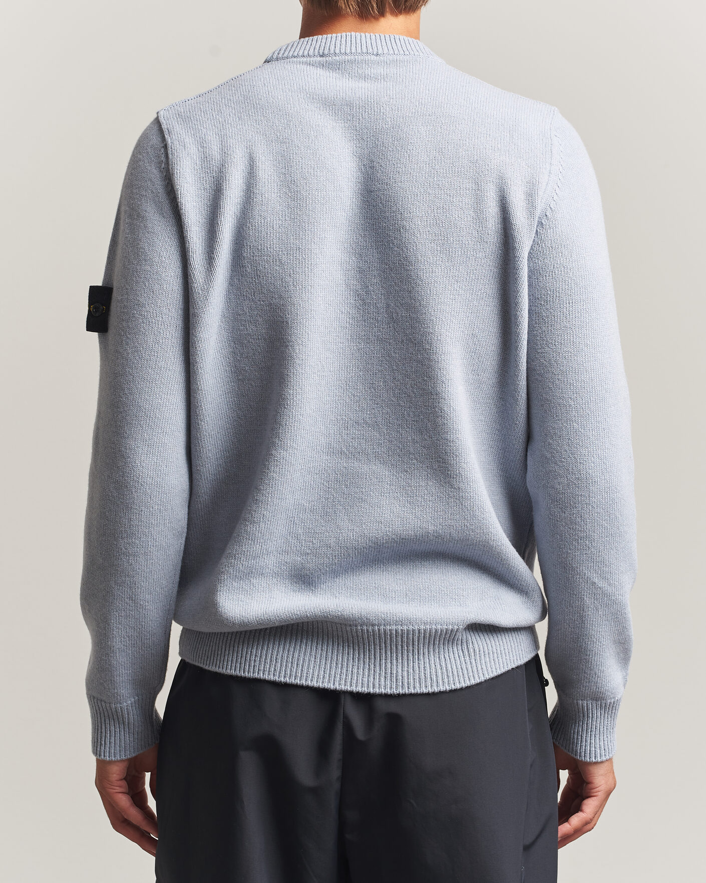 Heren | Truien | Stone Island | Knitted Lambswool Crew Neck Ash Grey