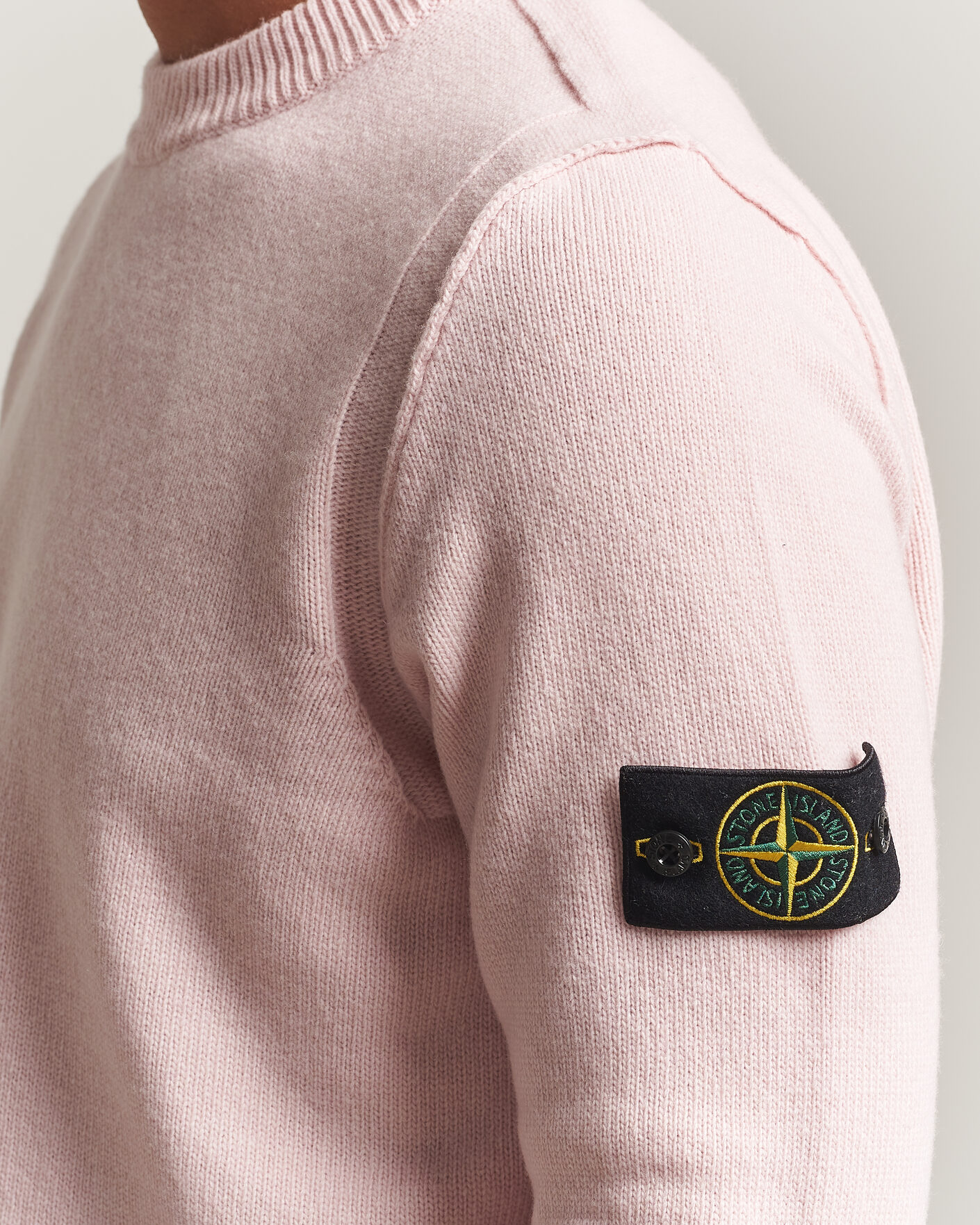 Heren | Truien | Stone Island | Knitted Lambswool Crew Neck Antique Rose