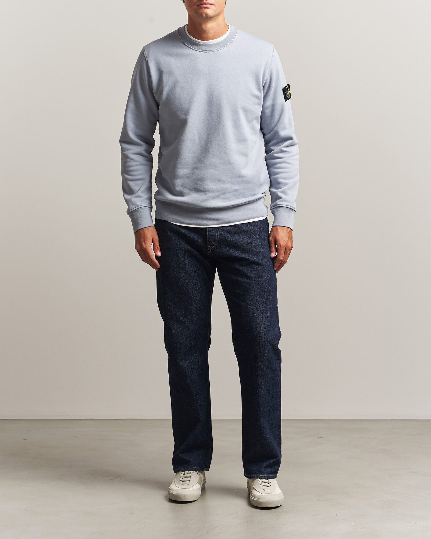Heren | Truien | Stone Island | Garment Dyed Fleece Sweatshirt Ash Grey