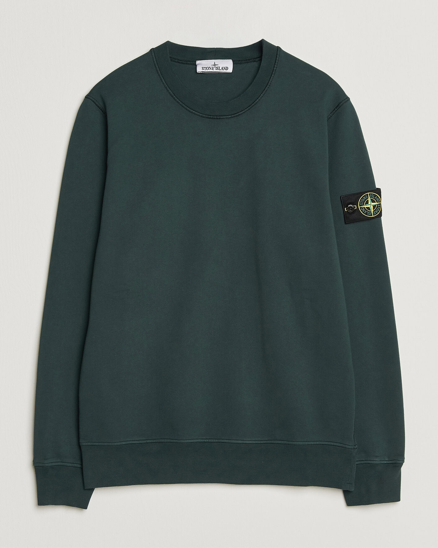Heren | Truien | Stone Island | Garment Dyed Fleece Sweatshirt Dark Green
