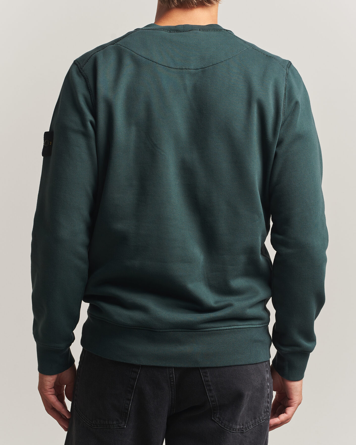 Heren | Truien | Stone Island | Garment Dyed Fleece Sweatshirt Dark Green