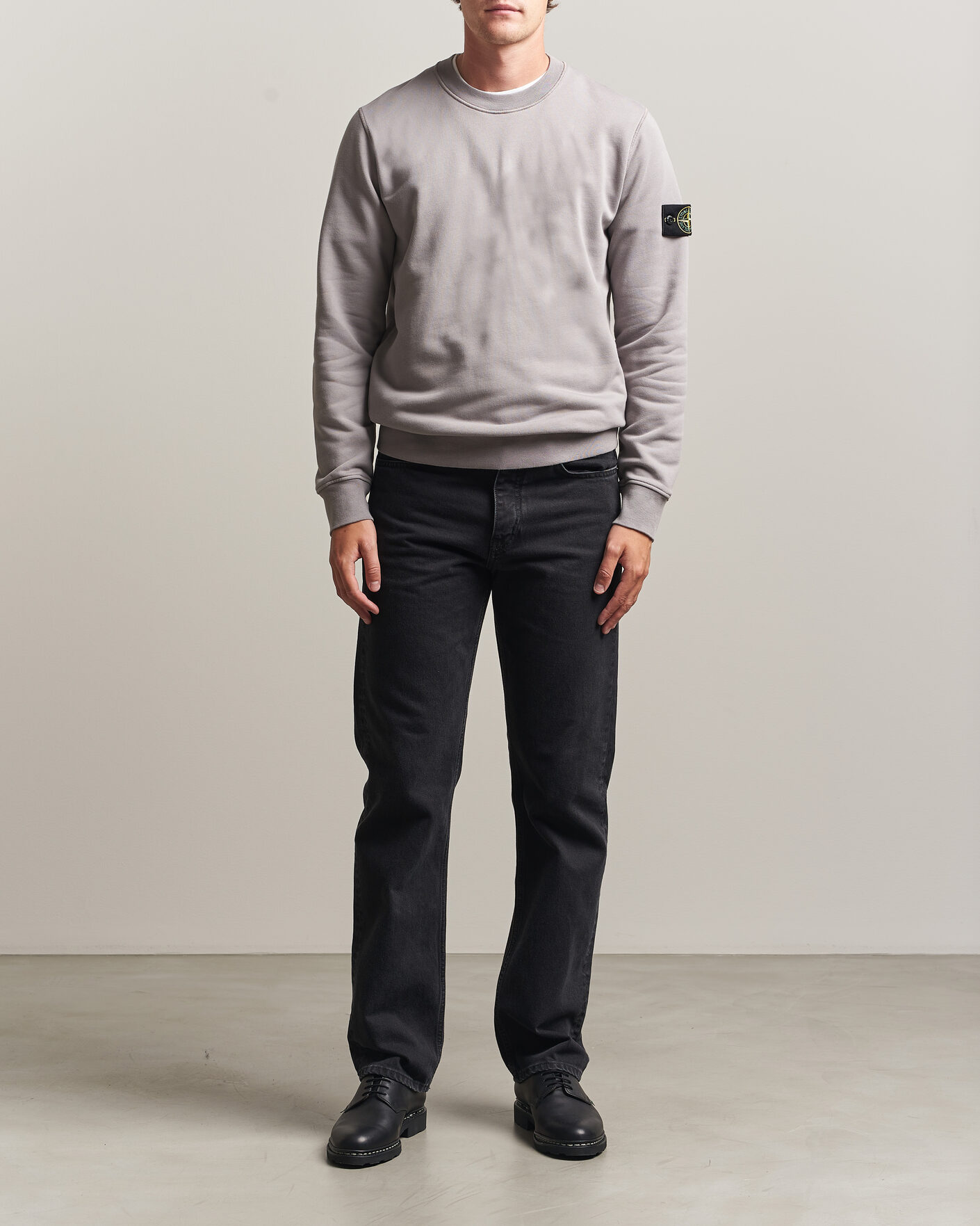 Heren | Truien | Stone Island | Garment Dyed Fleece Sweatshirt Grey