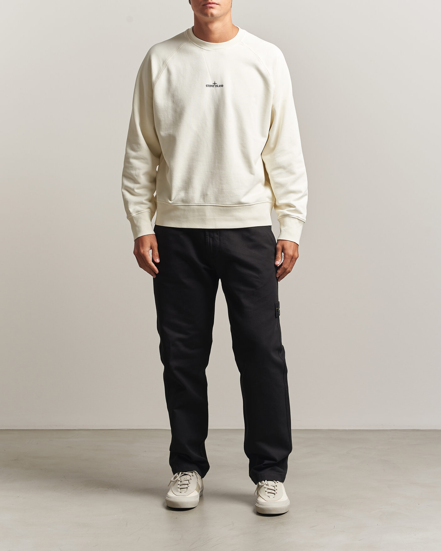 Heren | Truien | Stone Island | Garment Dyed Fleece Desert Print Sweatshirt Ivory