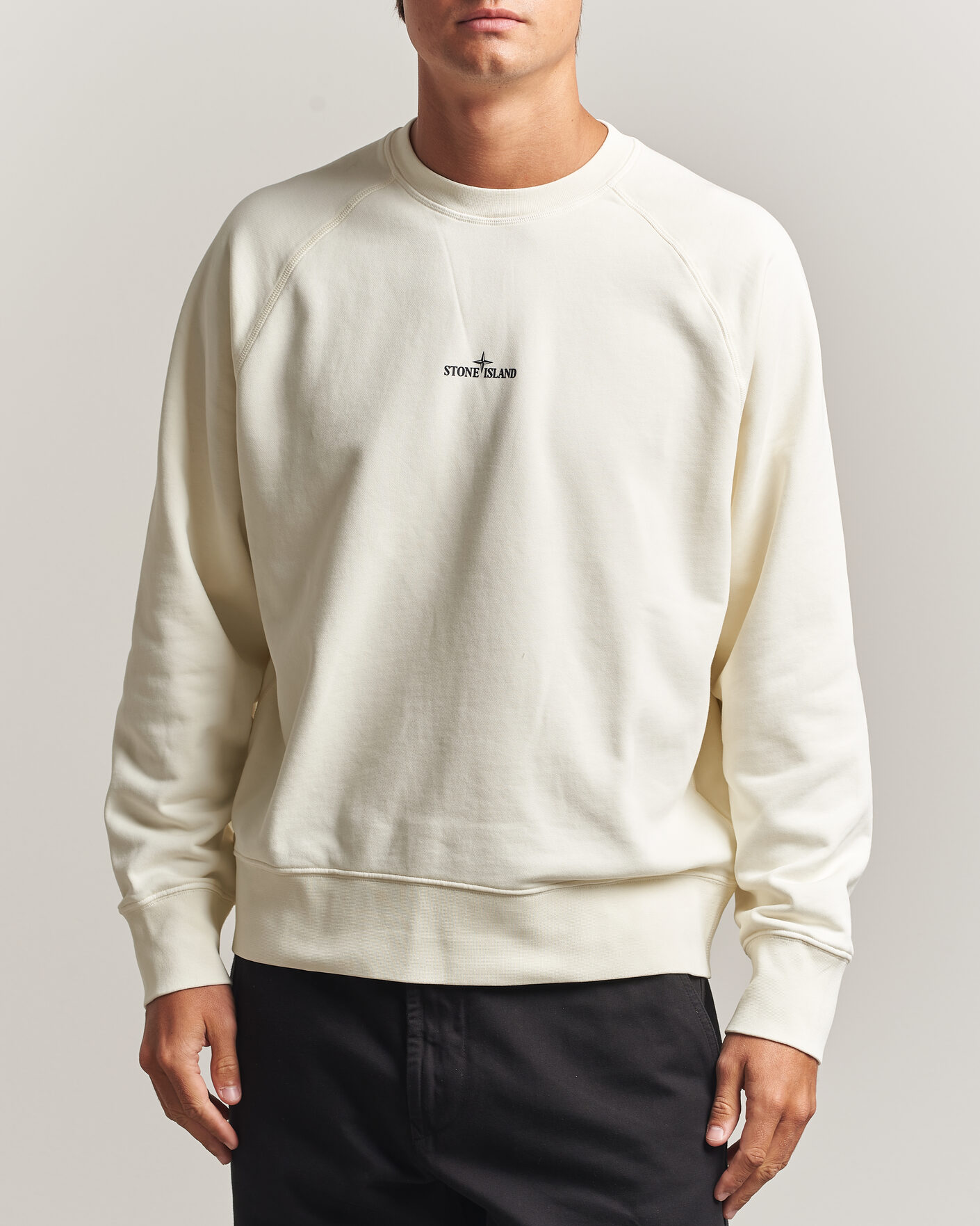 Heren | Truien | Stone Island | Garment Dyed Fleece Desert Print Sweatshirt Ivory