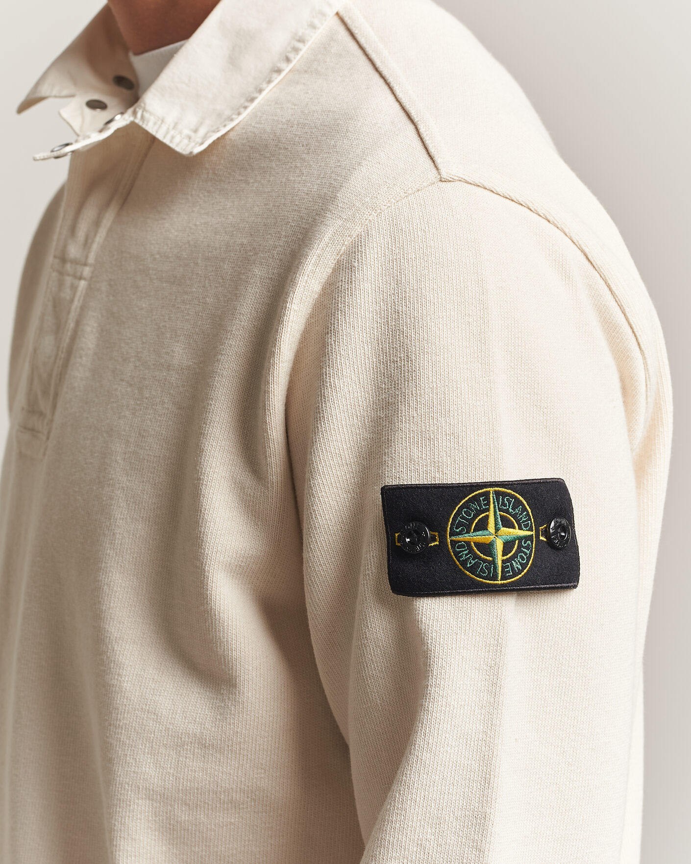 Heren | Truien | Stone Island | Heavy Cotton Jersey Polo Ivory