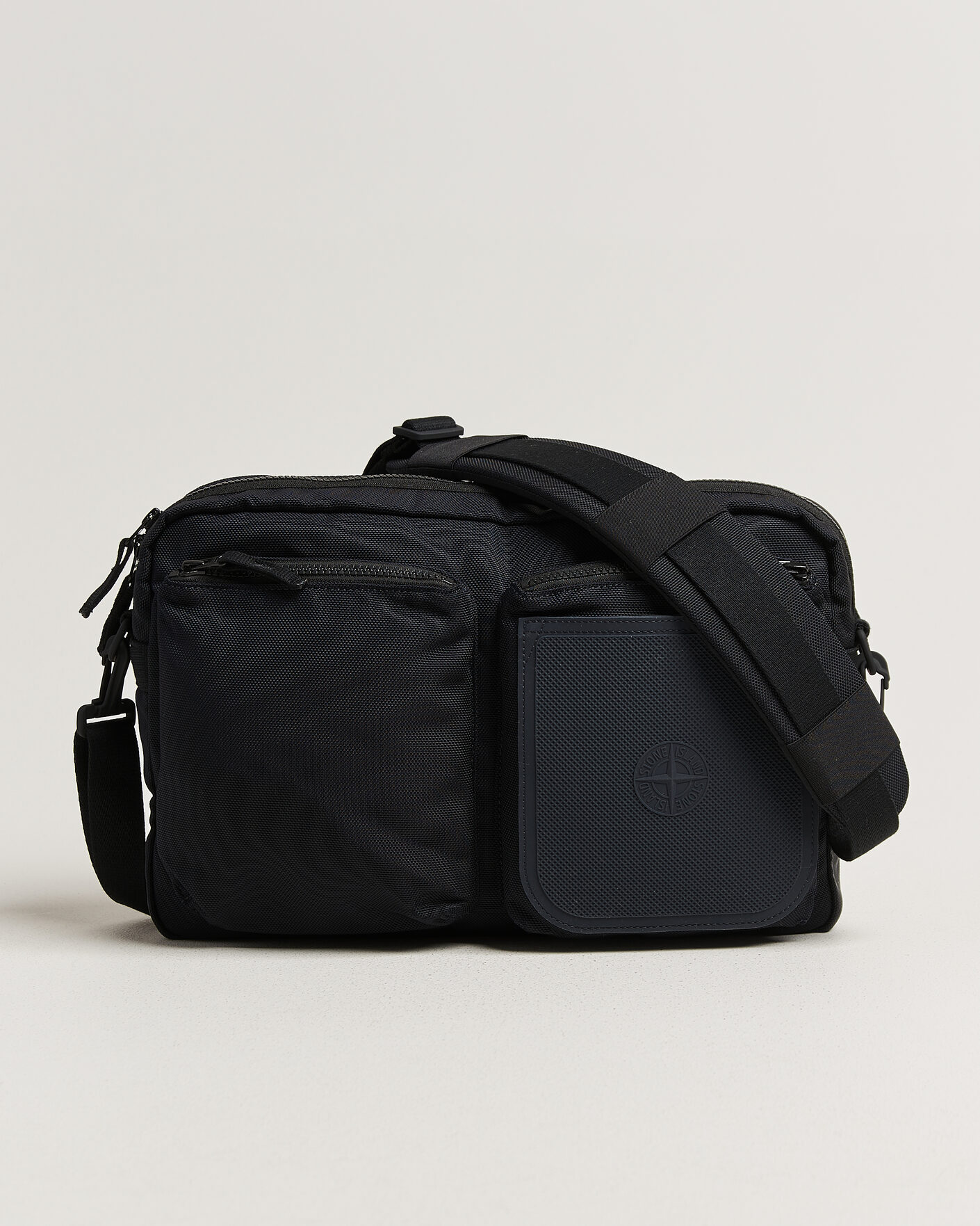 Heren | Tassen | Stone Island | Nylon Panama Shoulder Bag Navy Blue