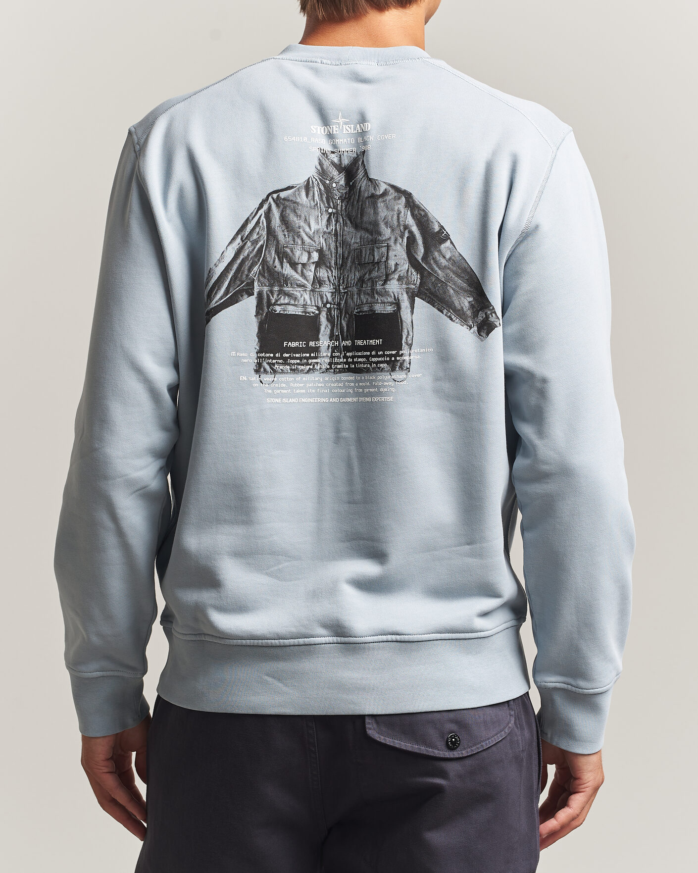Heren | Truien | Stone Island | Cotton Fleece Archivio Print Sweatshirt Ash Grey