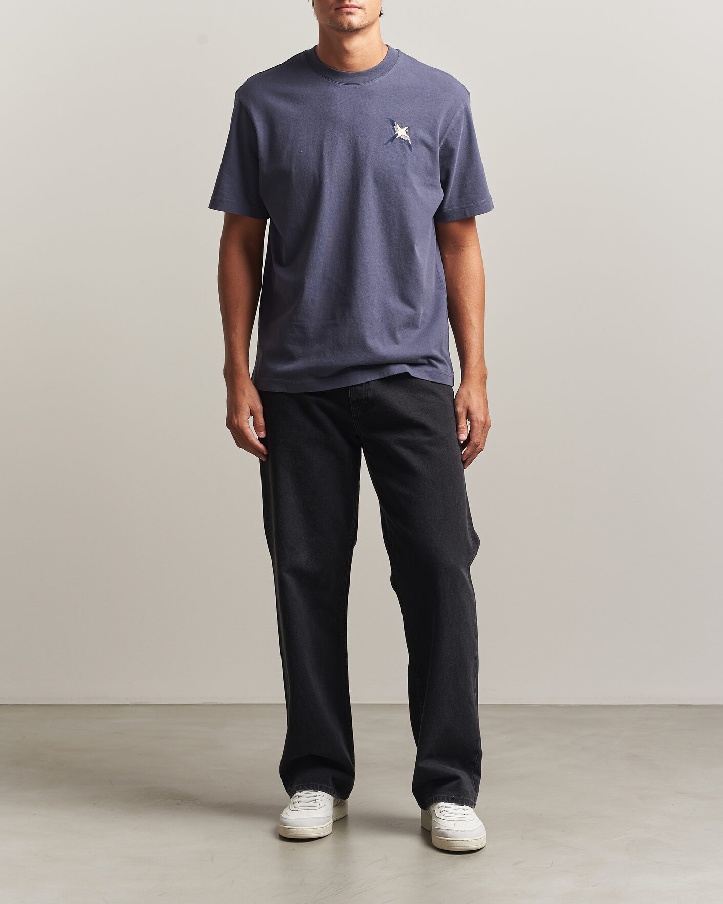 Heren | T-shirts | Axel Arigato | Micro Bee Birt T-Shirt Smoke Grey