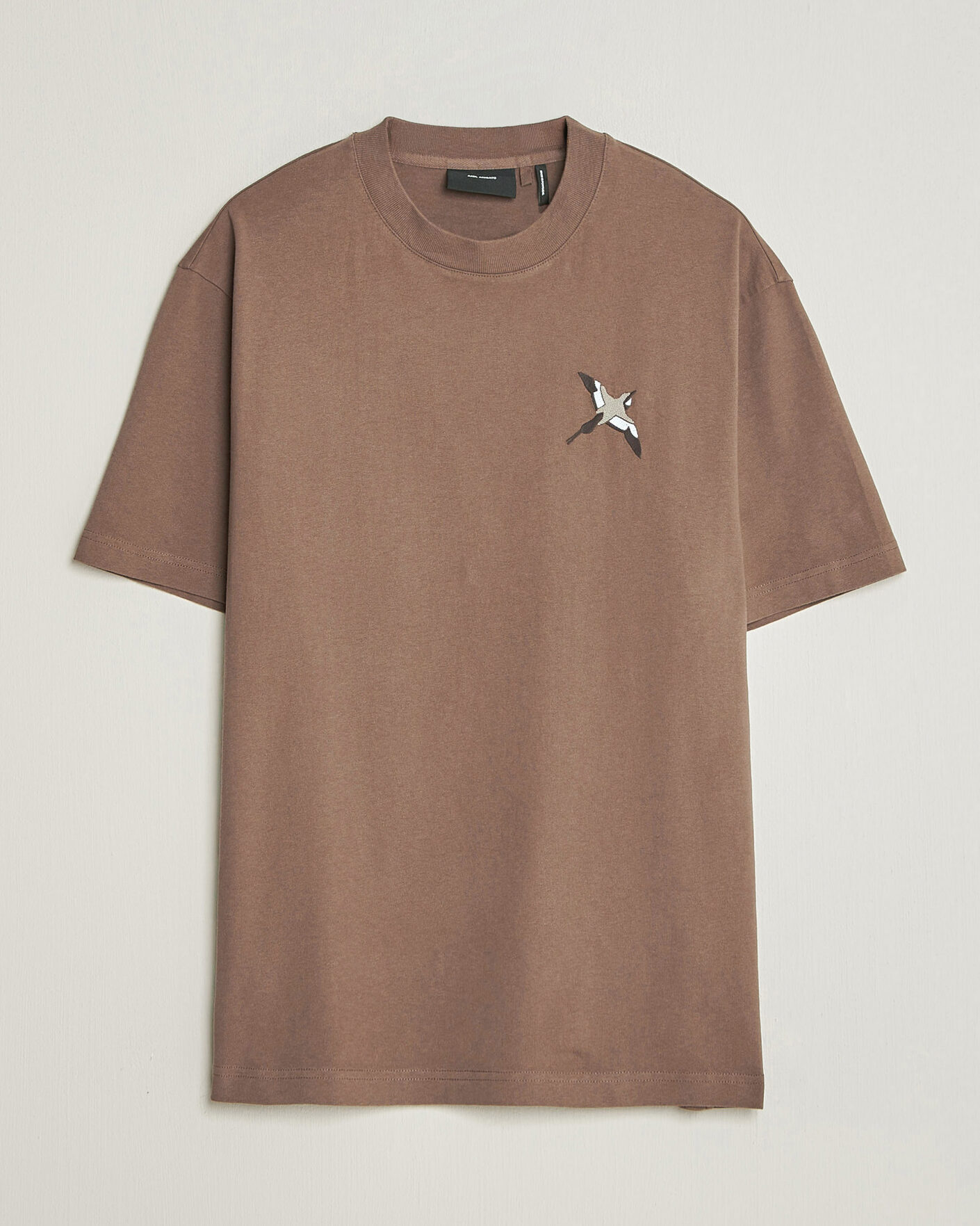 Heren | T-shirts | Axel Arigato | Micro Bee Birt T-Shirt Coffee Brown