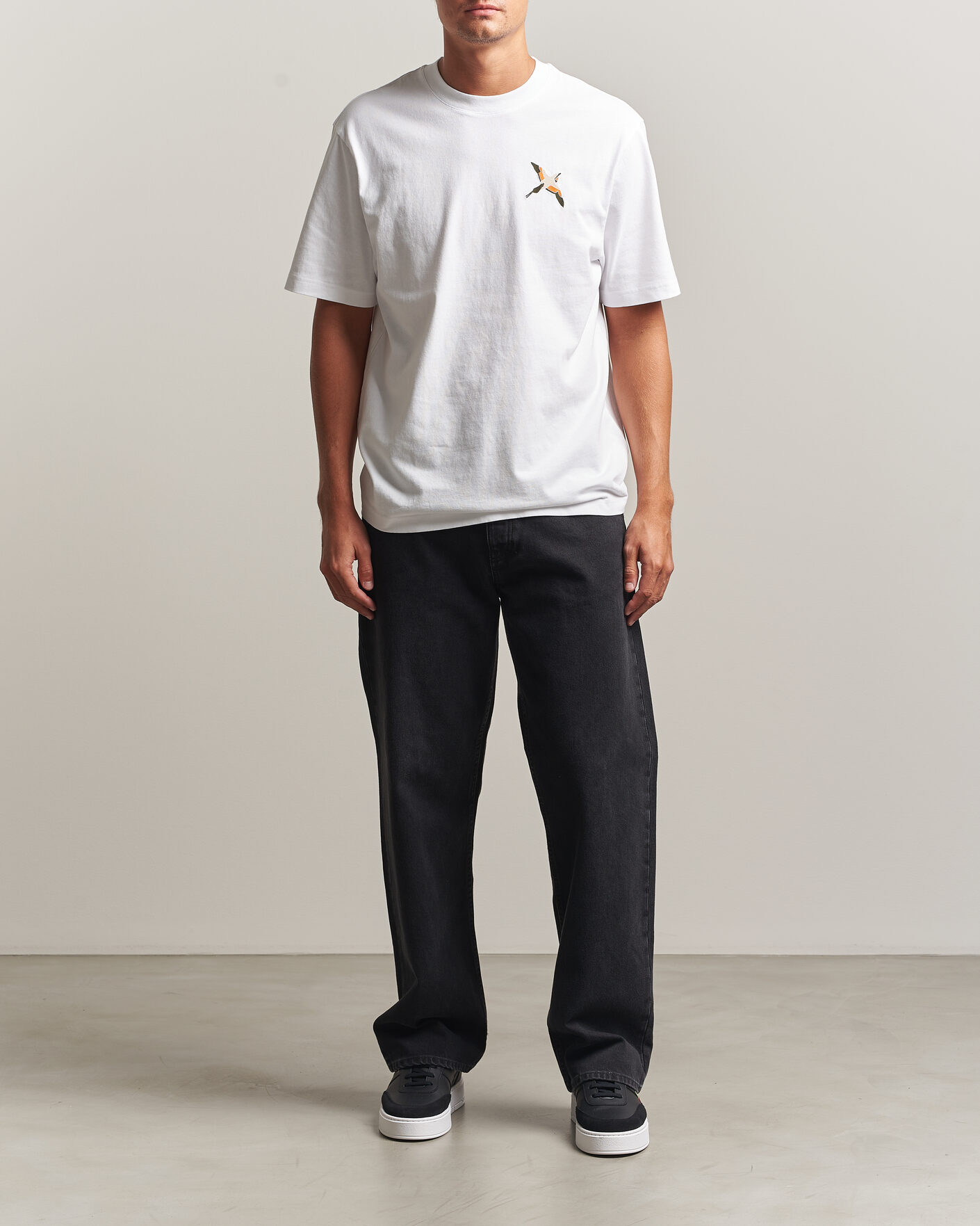 Heren | T-shirts | Axel Arigato | Micro Bee Birt T-Shirt White