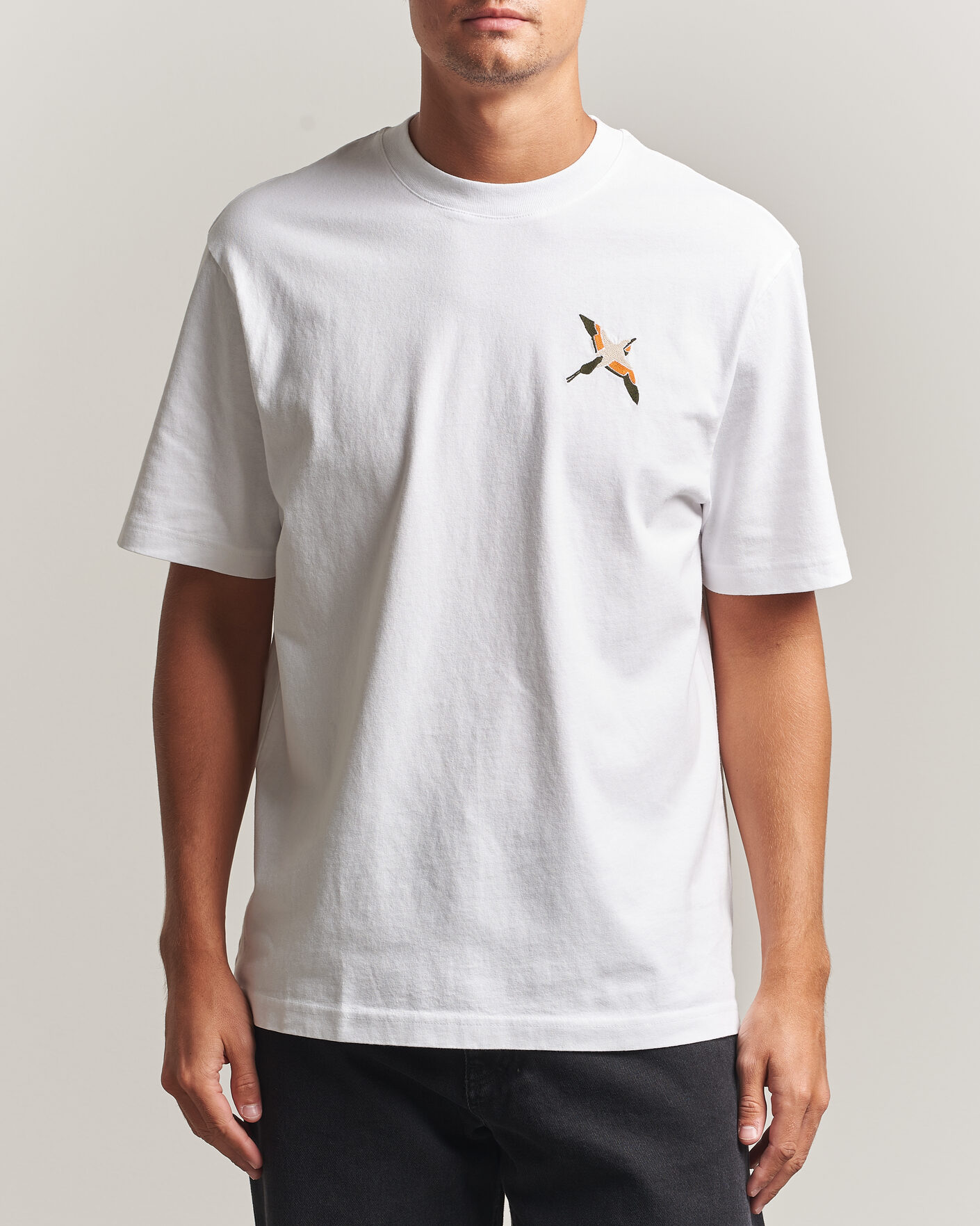 Heren | T-shirts | Axel Arigato | Micro Bee Birt T-Shirt White