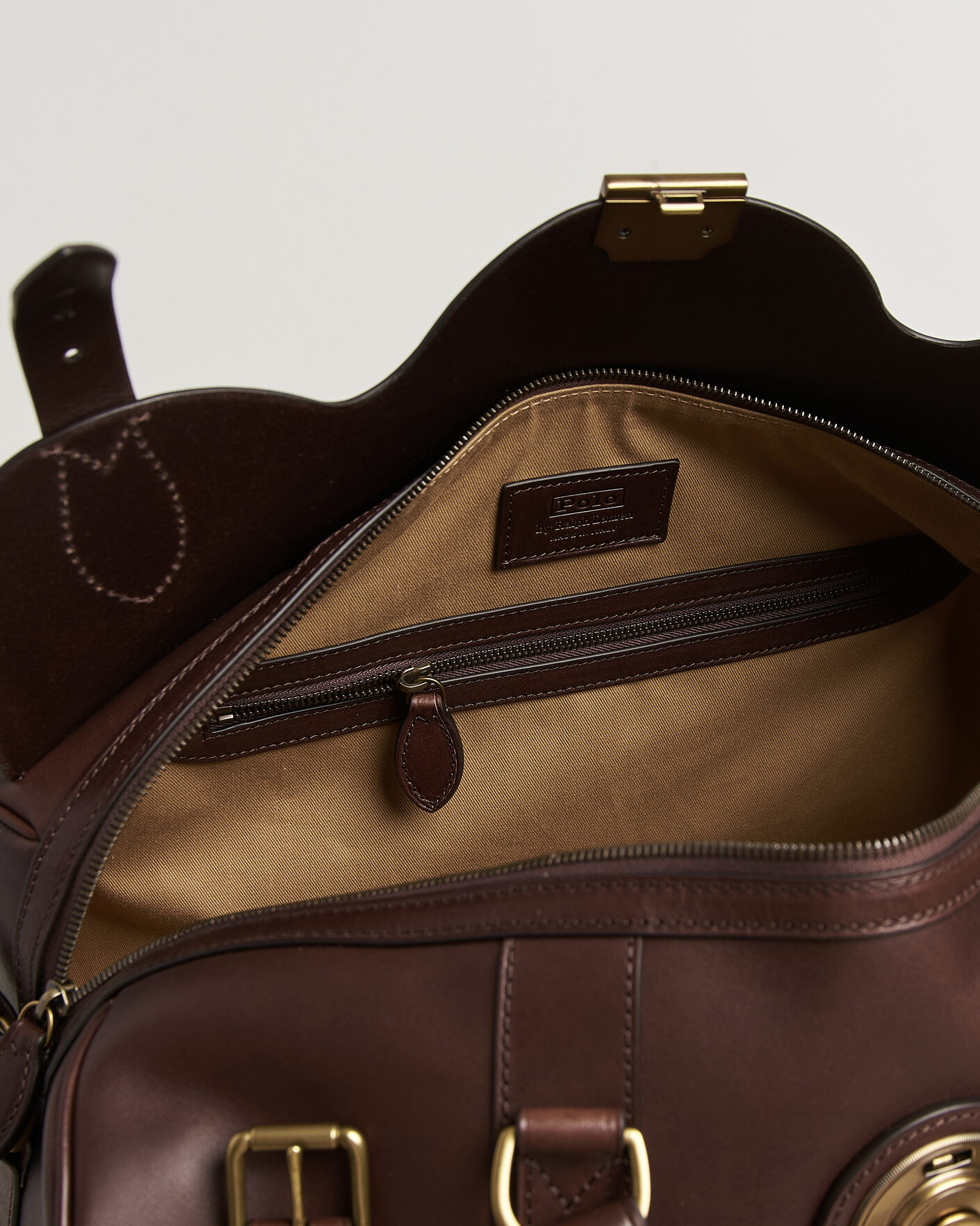 Heren | Tassen | Polo Ralph Lauren | Leather Duffle Bag Burnished Brown