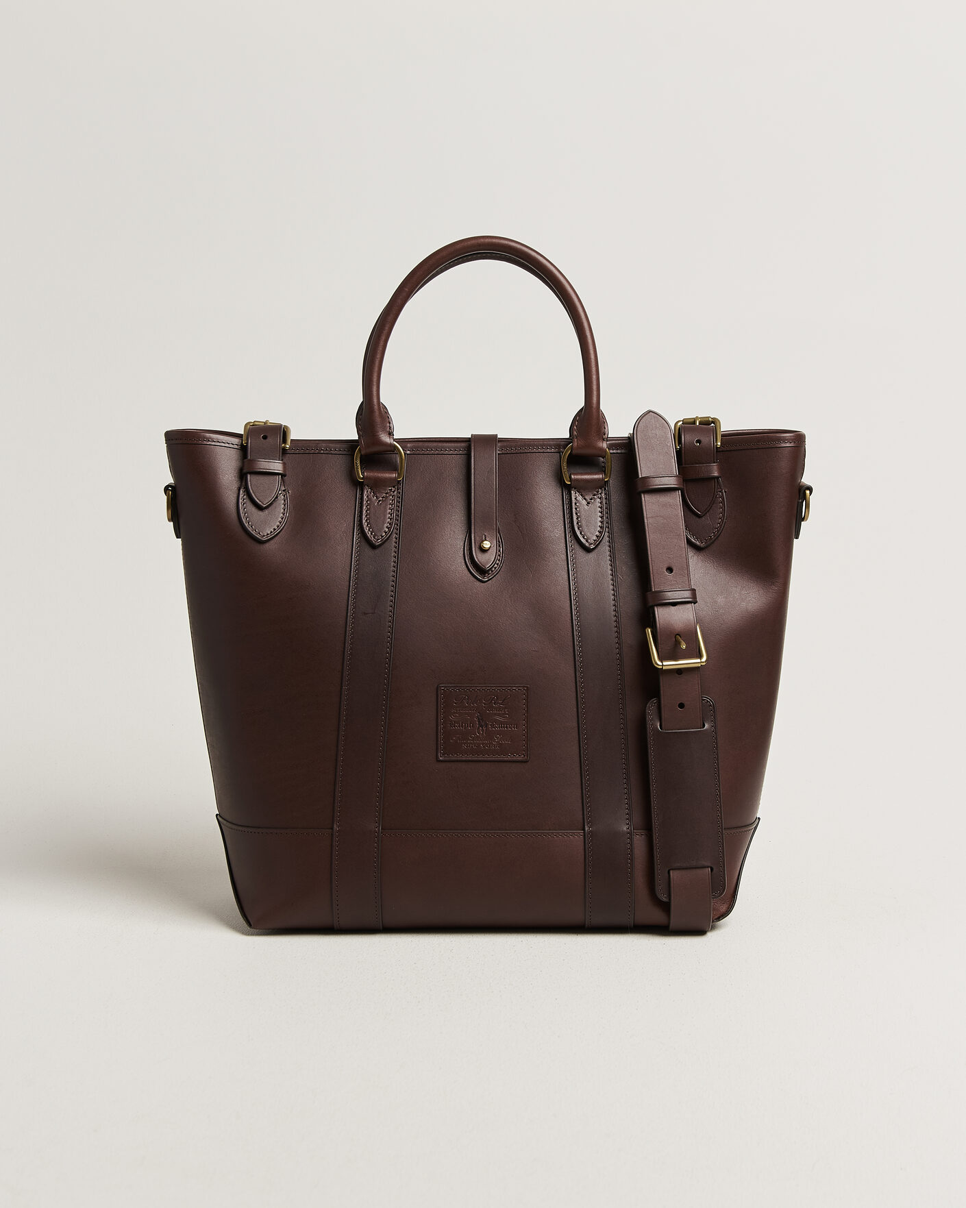Heren | Tassen | Polo Ralph Lauren | Leather Tote Bag Burnished Brown