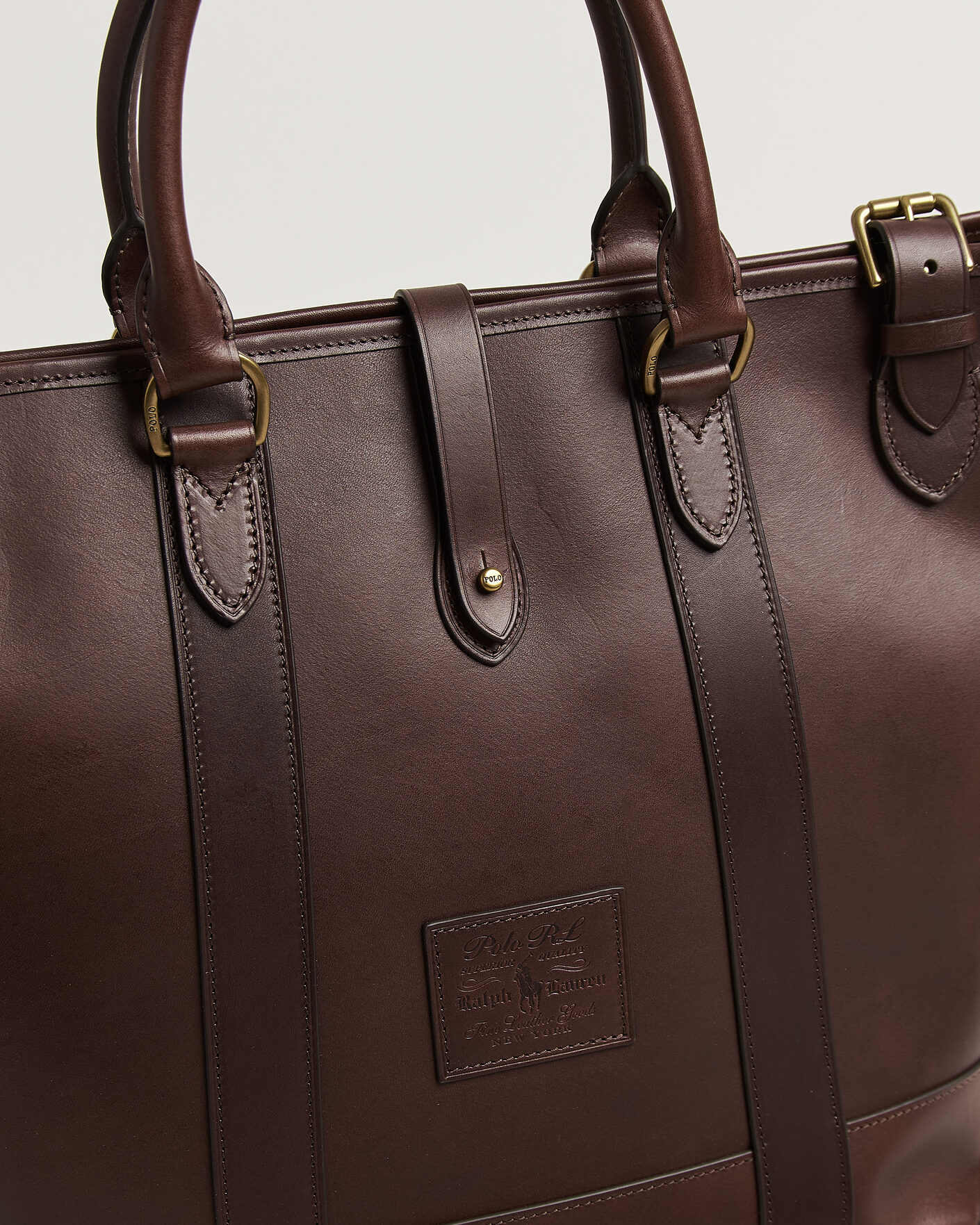 Heren | Tassen | Polo Ralph Lauren | Leather Tote Bag Burnished Brown