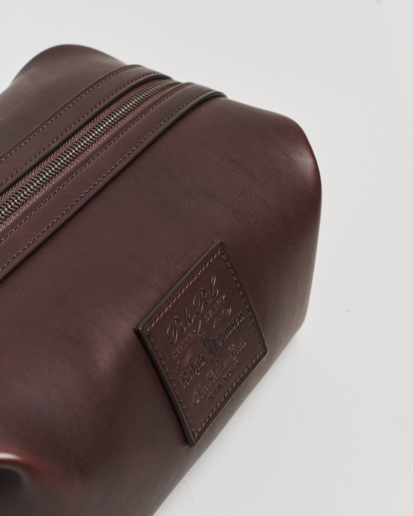 Heren | Tassen | Polo Ralph Lauren | Leather Washbag Burnished Brown