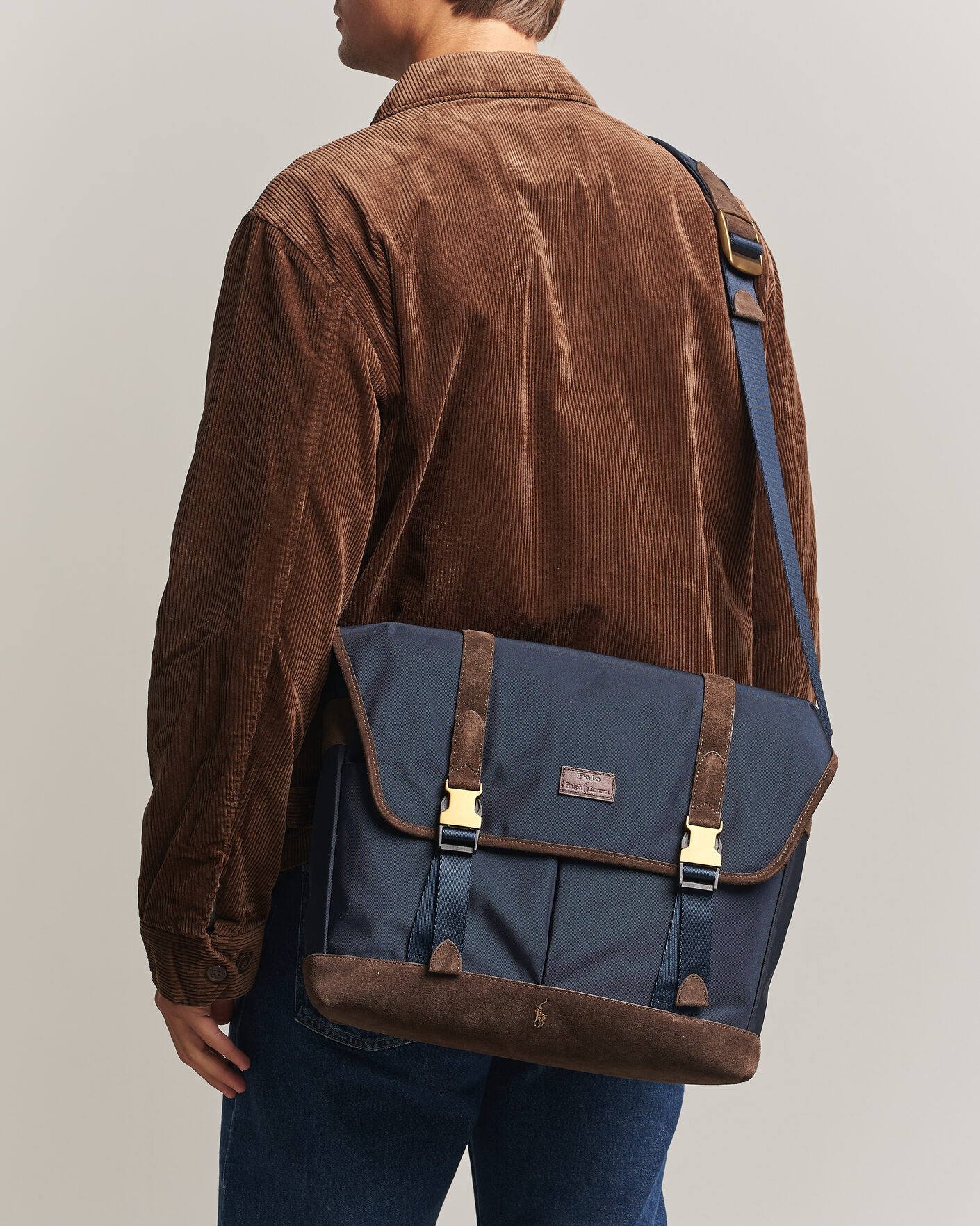 Heren | Tassen | Polo Ralph Lauren | Messenger Duffle Bag Newport Navy/Brown