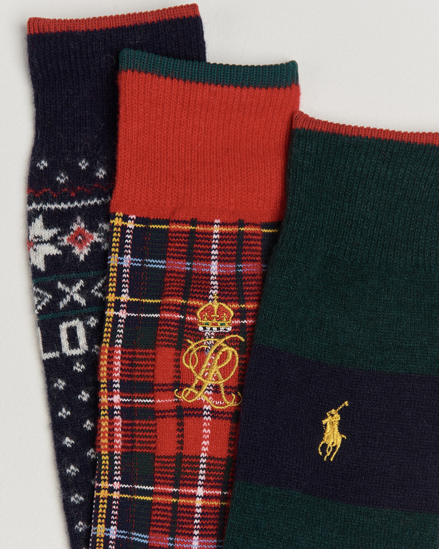 Heren | Ondergoed | Polo Ralph Lauren | 3-Pack Lambswool Sock Hunter Multi