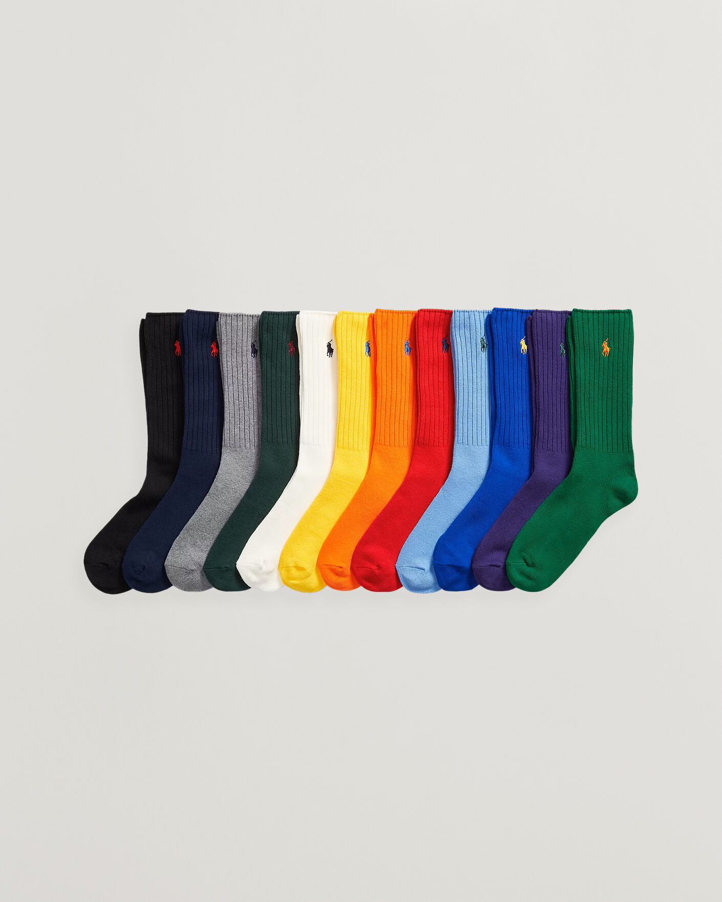 Heren | Ondergoed | Polo Ralph Lauren | Polo Ralph Lauren12-Pack Ribbed Cotton Sock Gift BoxMulti