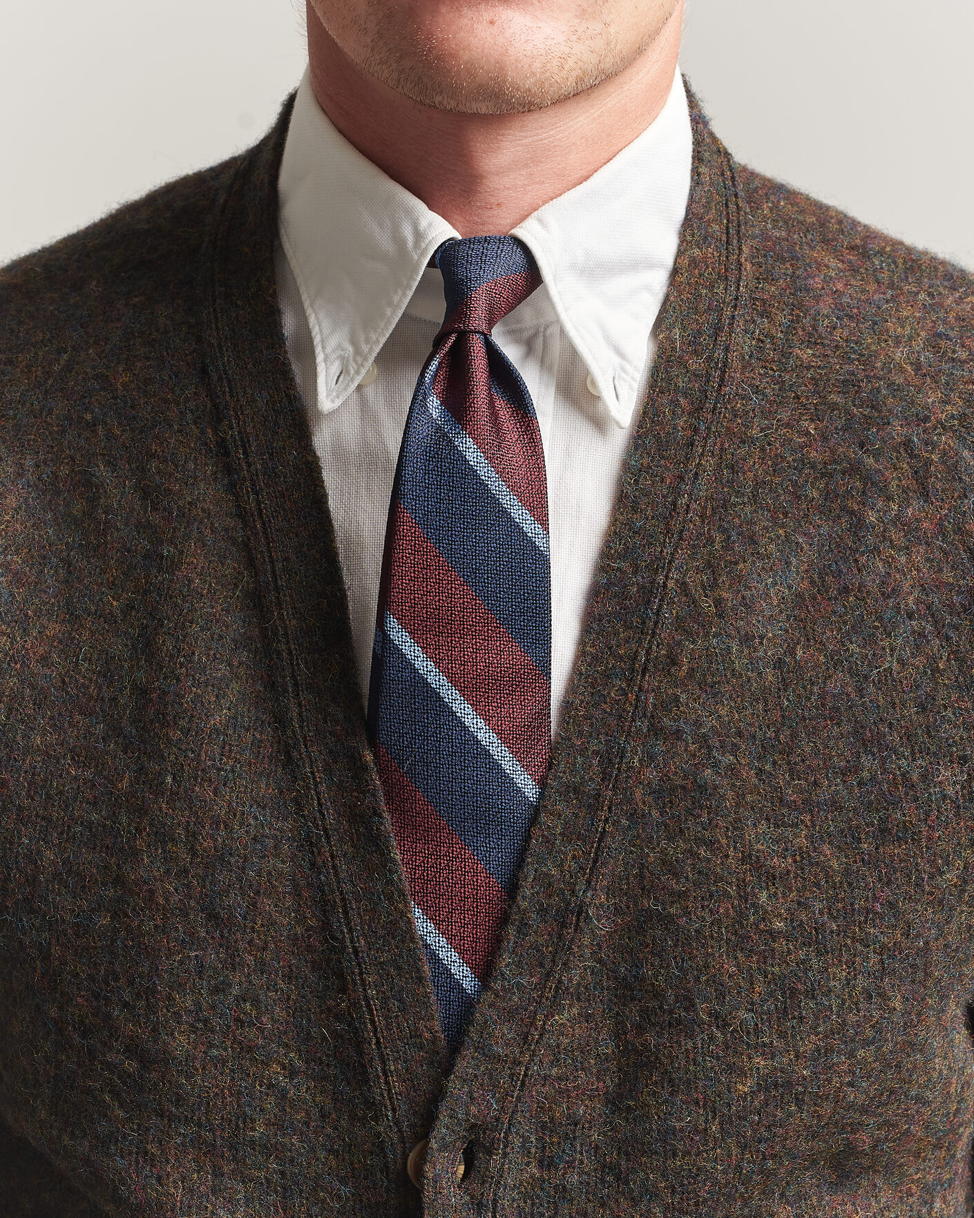 Heren | Stropdassen | Polo Ralph Lauren | Striped Vintage Tie Wine/Navy
