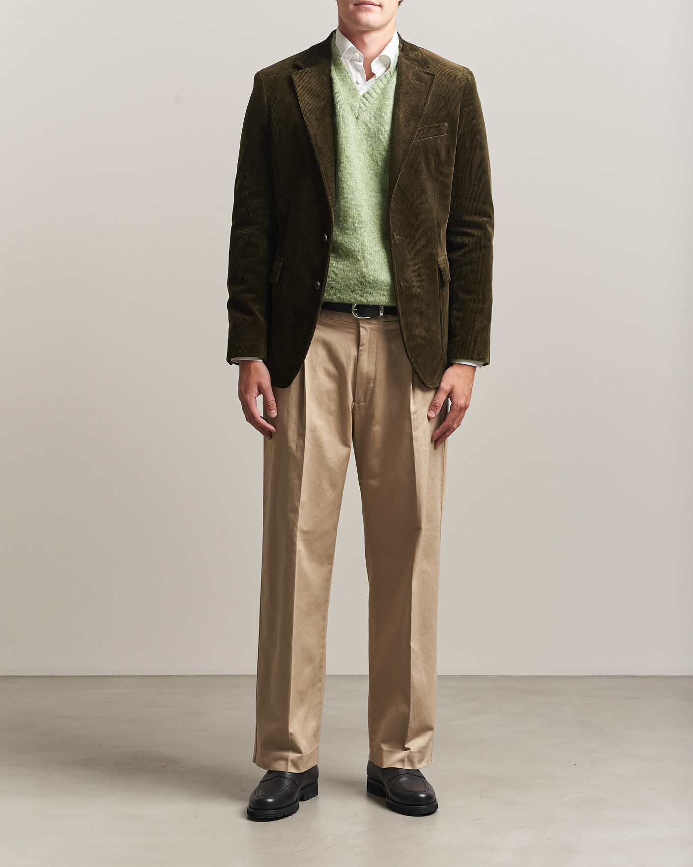 Heren | Blazers | Polo Ralph Lauren | Single Breasted Corduroy Sportcoat Fall Olive