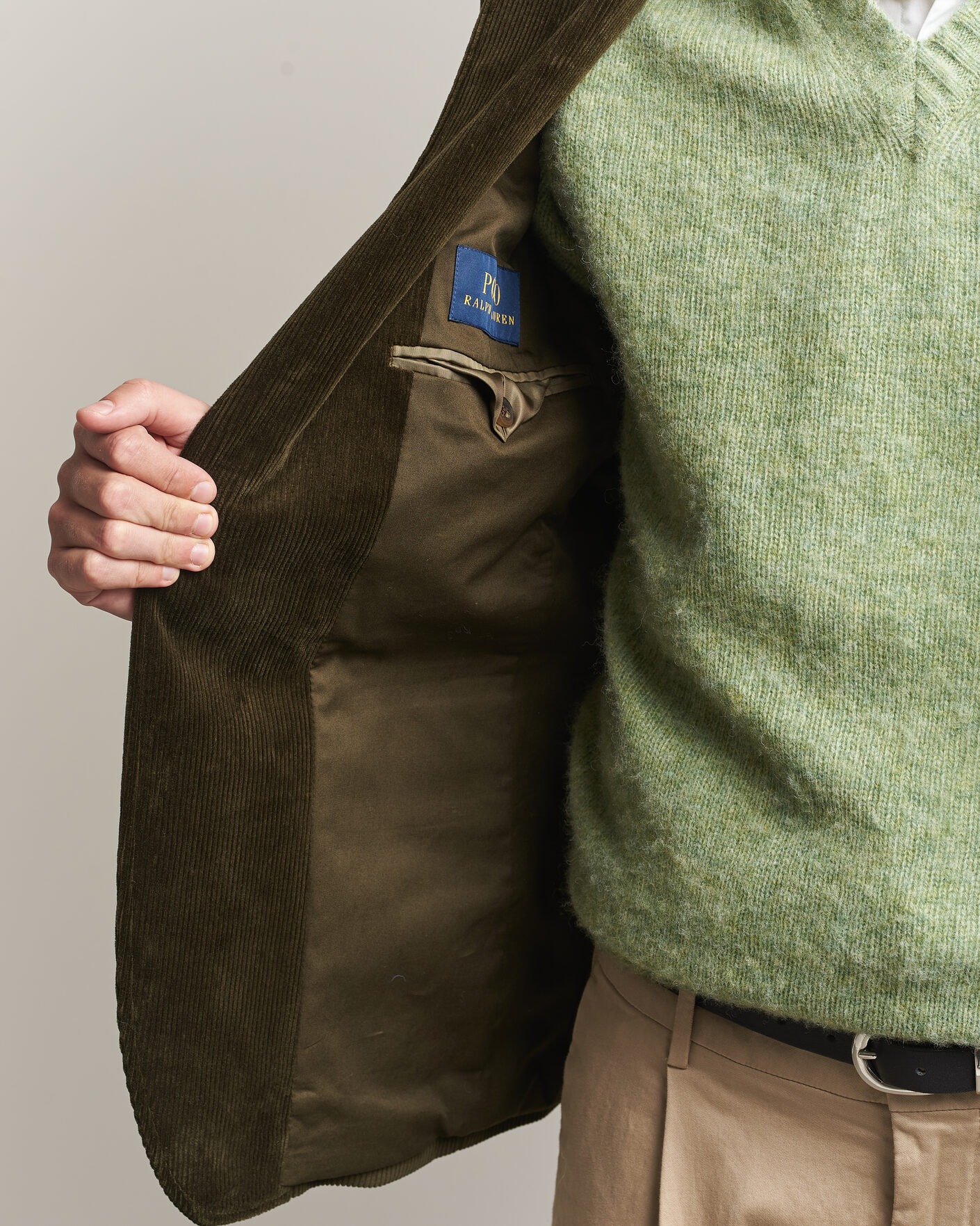Heren | Blazers | Polo Ralph Lauren | Single Breasted Corduroy Sportcoat Fall Olive
