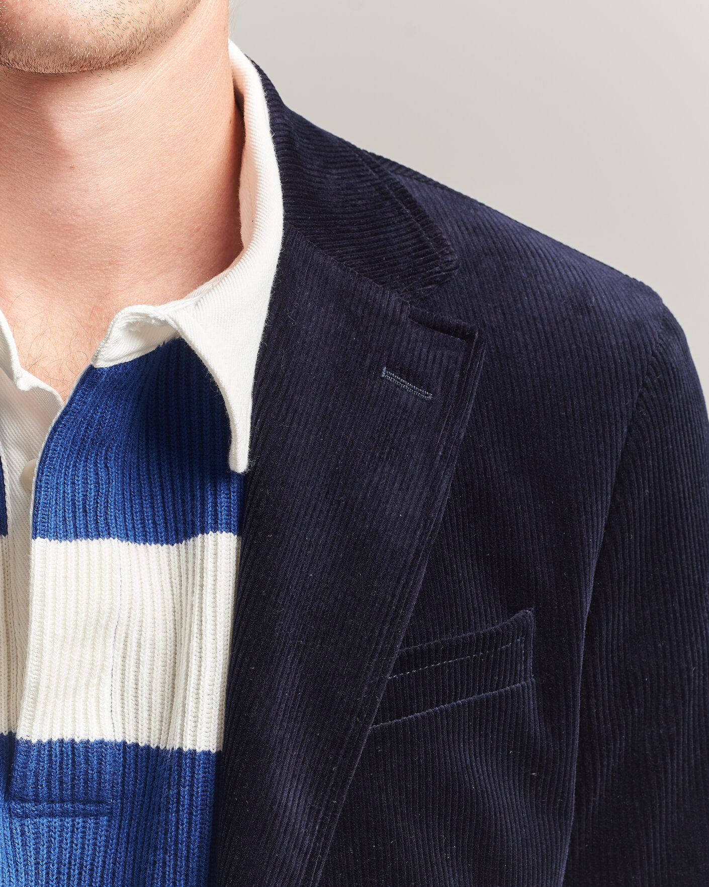 Heren | Blazers | Polo Ralph Lauren | Single Breasted Corduroy Sportcoat Newport Navy