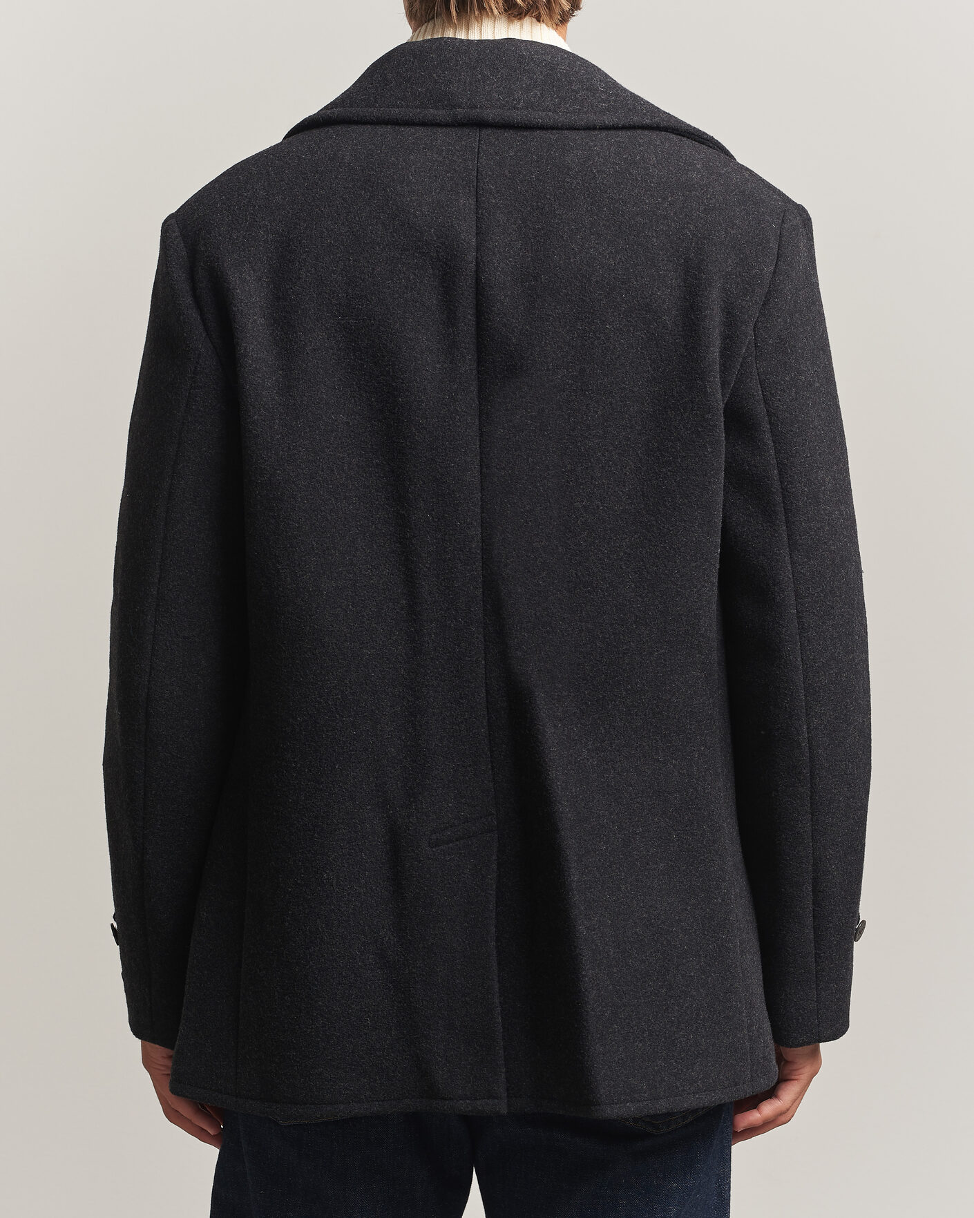 Heren | Jassen | Polo Ralph Lauren | Lightweight Melton Peacoat Charcoal
