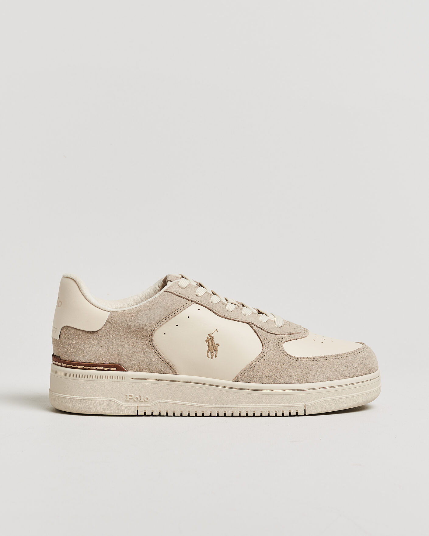 Heren | Sneakers | Polo Ralph Lauren | Masters Court Suede/Leather Sneakers Milkshake