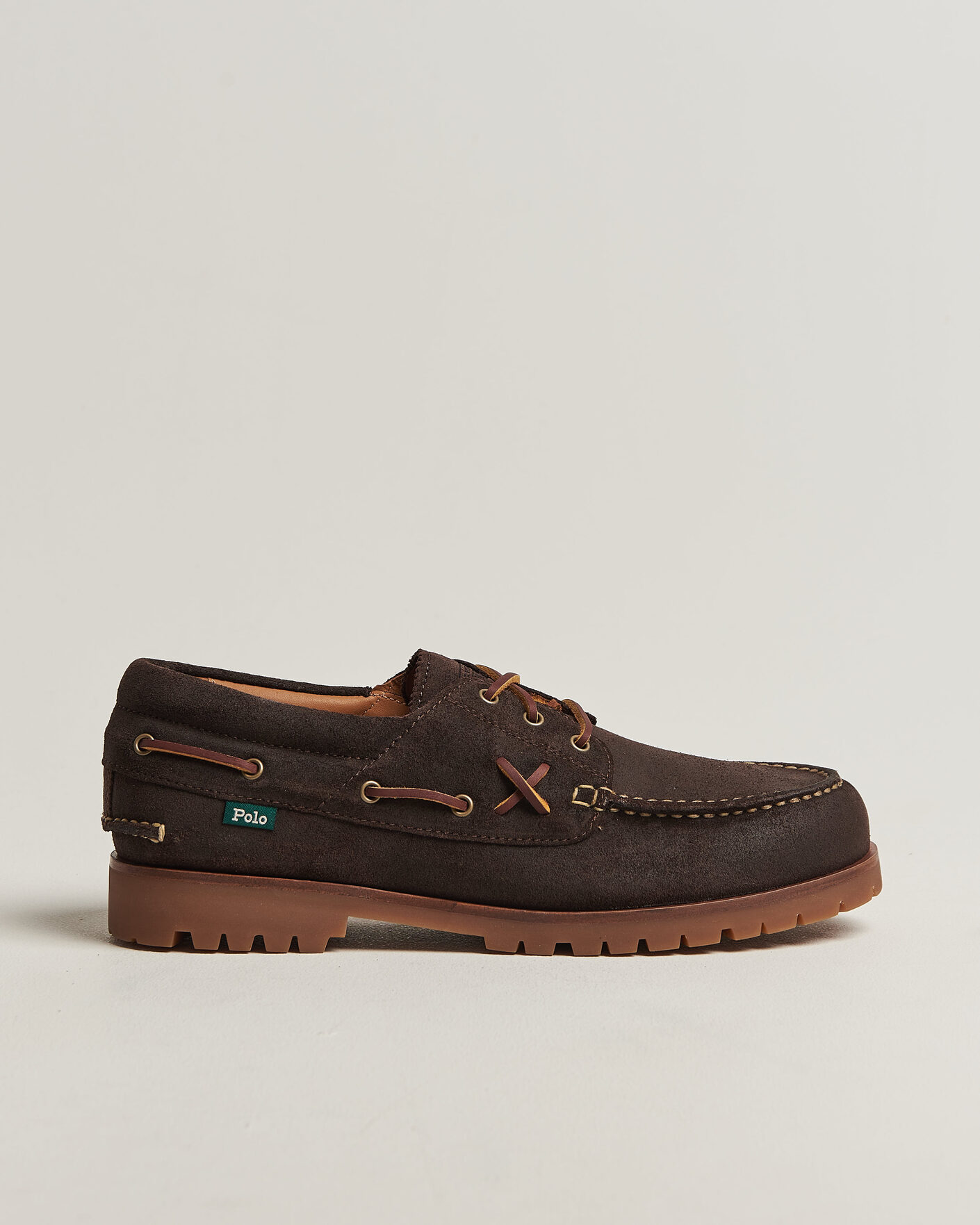 Heren | Instappers | Polo Ralph Lauren | Ranger Deck Suede Boat Shoe Dark Chocolate