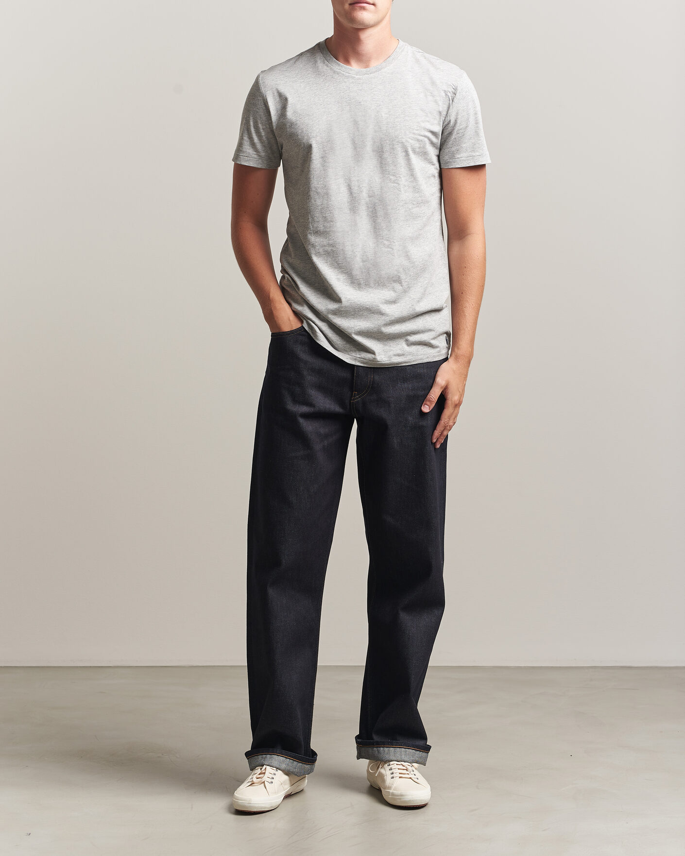 Heren | T-shirts | Polo Ralph Lauren | 3-Pack Crew Neck T-Shirt Grey/Navy/Blue