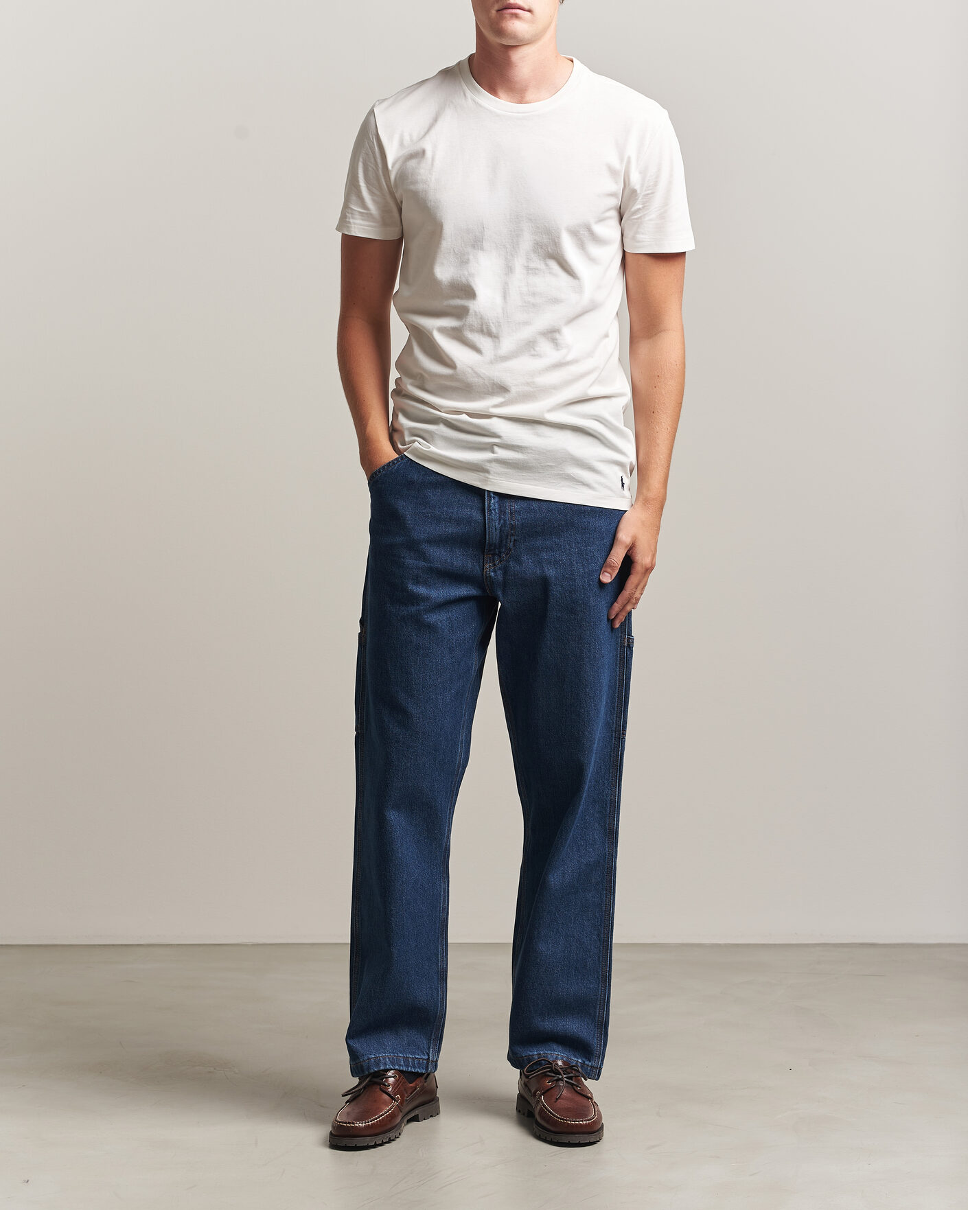 Heren | T-shirts | Polo Ralph Lauren | 3-Pack Crew Neck T-Shirt White/Blue/Light Blue