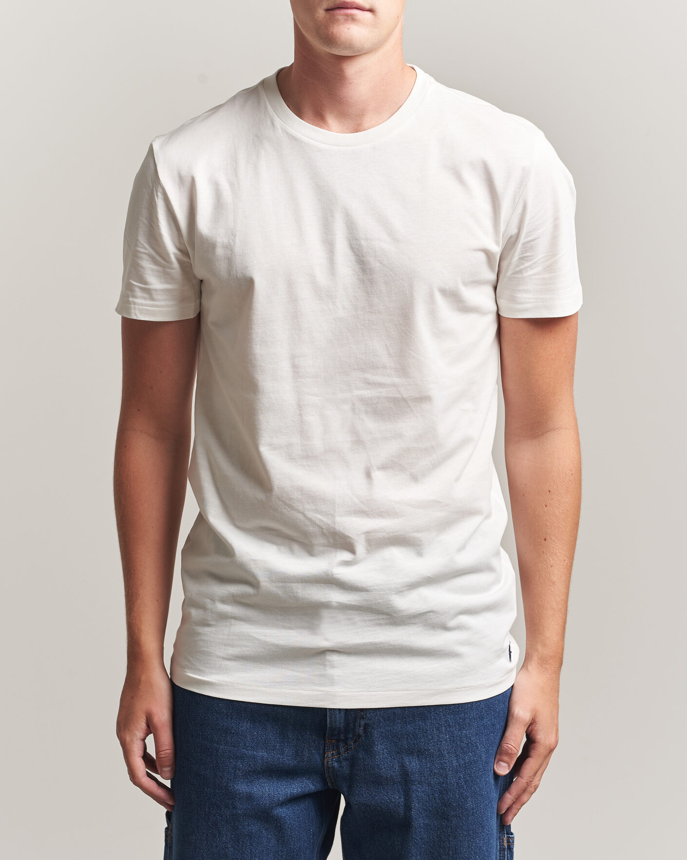 Heren | T-shirts | Polo Ralph Lauren | 3-Pack Crew Neck T-Shirt White/Blue/Light Blue