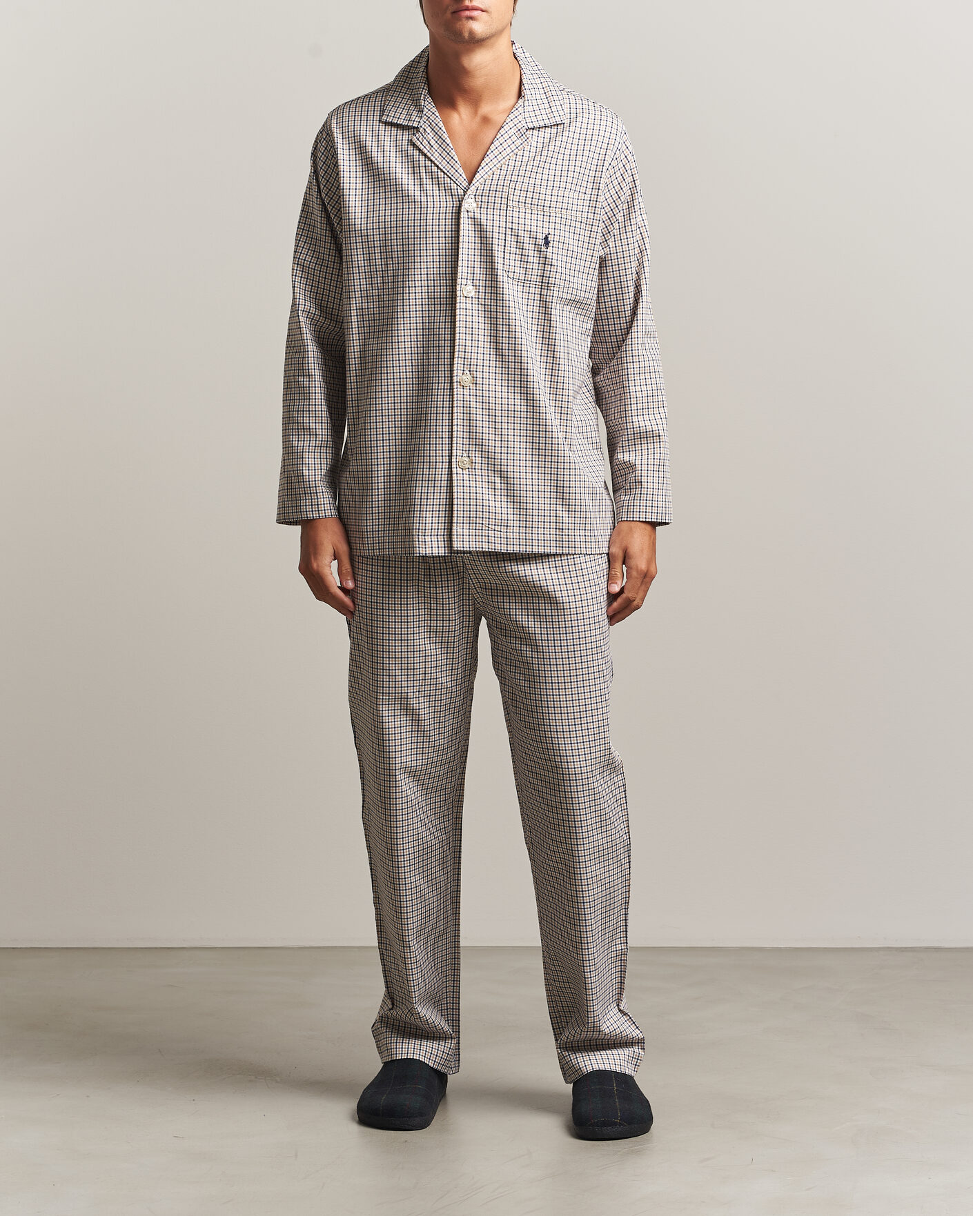 Heren | Pyjama's en gewaden | Polo Ralph Lauren | Pyjamas Set Khaki White Multi