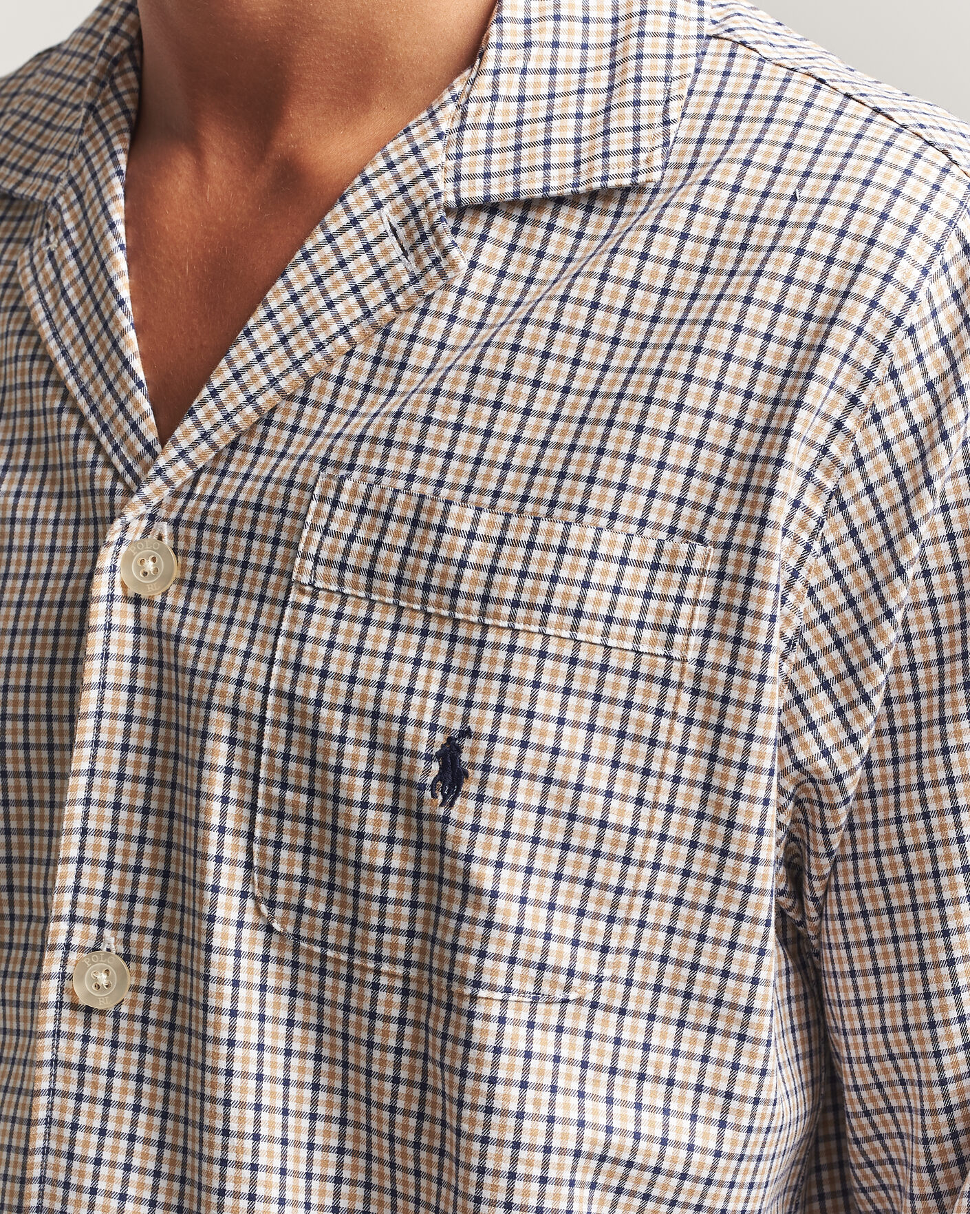 Heren | Pyjama's en gewaden | Polo Ralph Lauren | Pyjamas Set Khaki White Multi