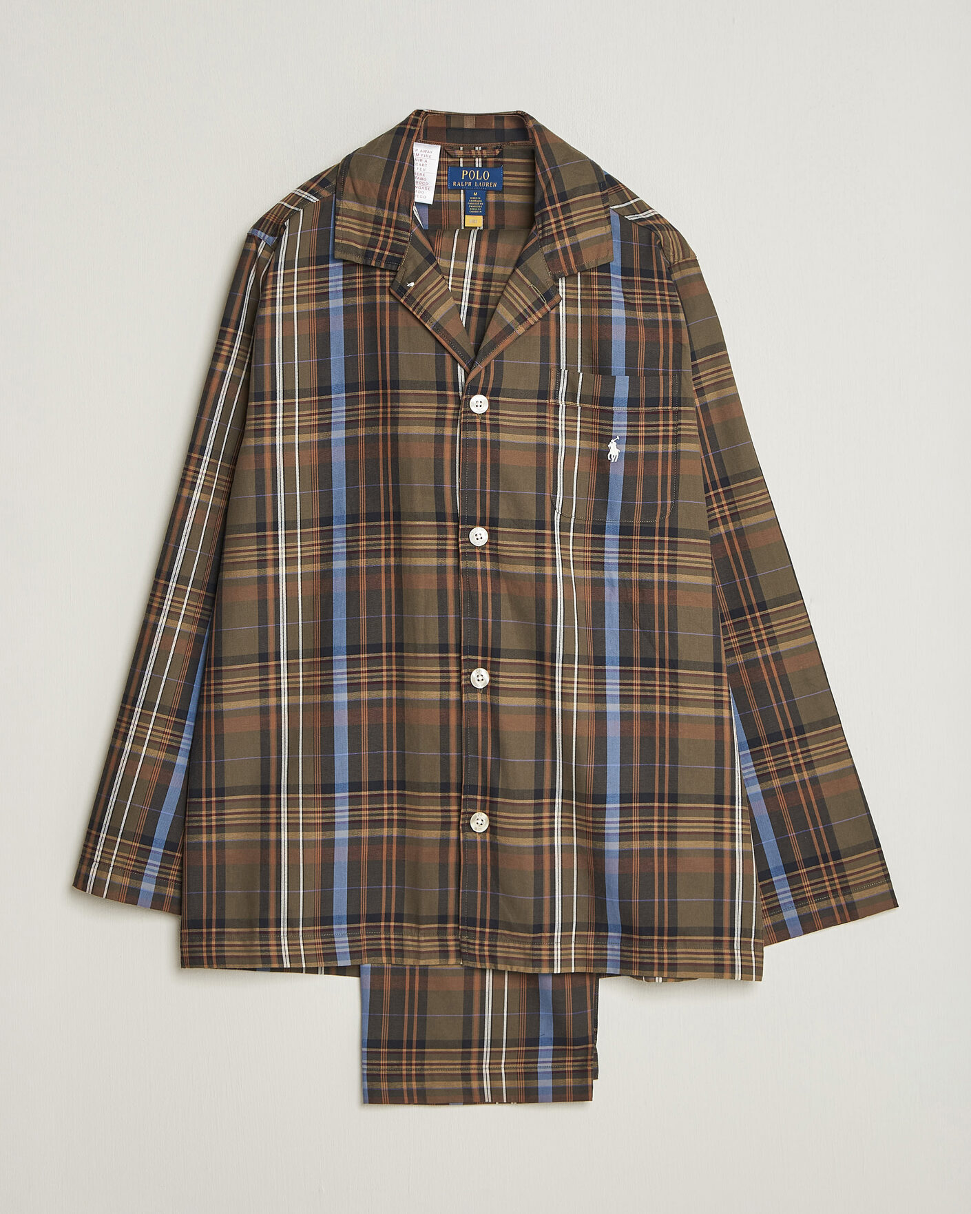 Heren | Pyjama's en gewaden | Polo Ralph Lauren | Pyjamas Set Olive Brown Multi