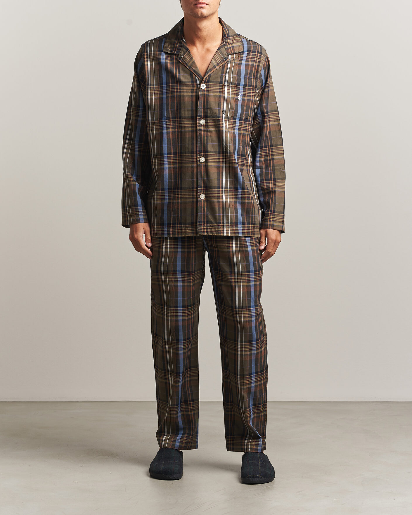 Heren | Pyjama's en gewaden | Polo Ralph Lauren | Pyjamas Set Olive Brown Multi