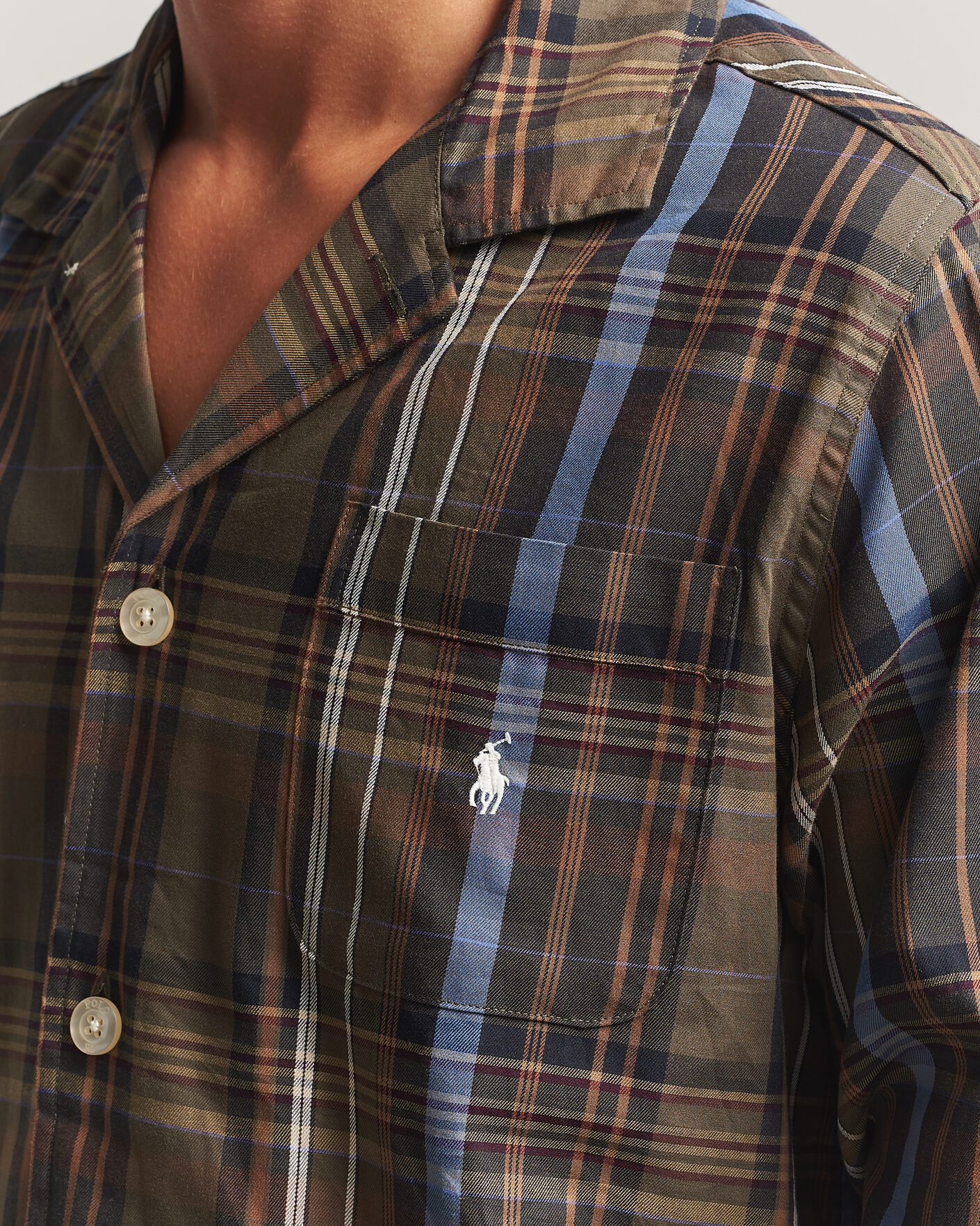 Heren | Pyjama's en gewaden | Polo Ralph Lauren | Pyjamas Set Olive Brown Multi