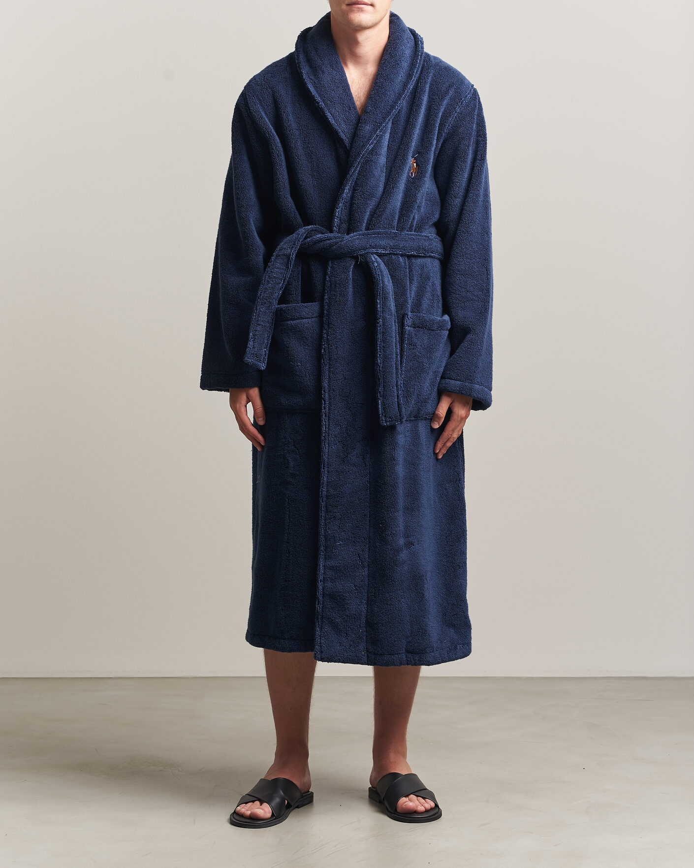 Heren | Pyjama's en gewaden | Polo Ralph Lauren | Cotton Terry Robe Newport Navy