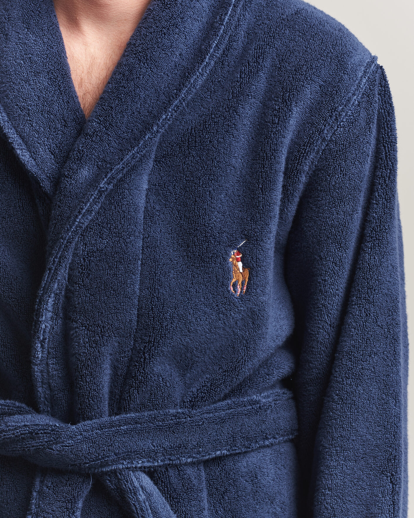 Heren | Pyjama's en gewaden | Polo Ralph Lauren | Cotton Terry Robe Newport Navy